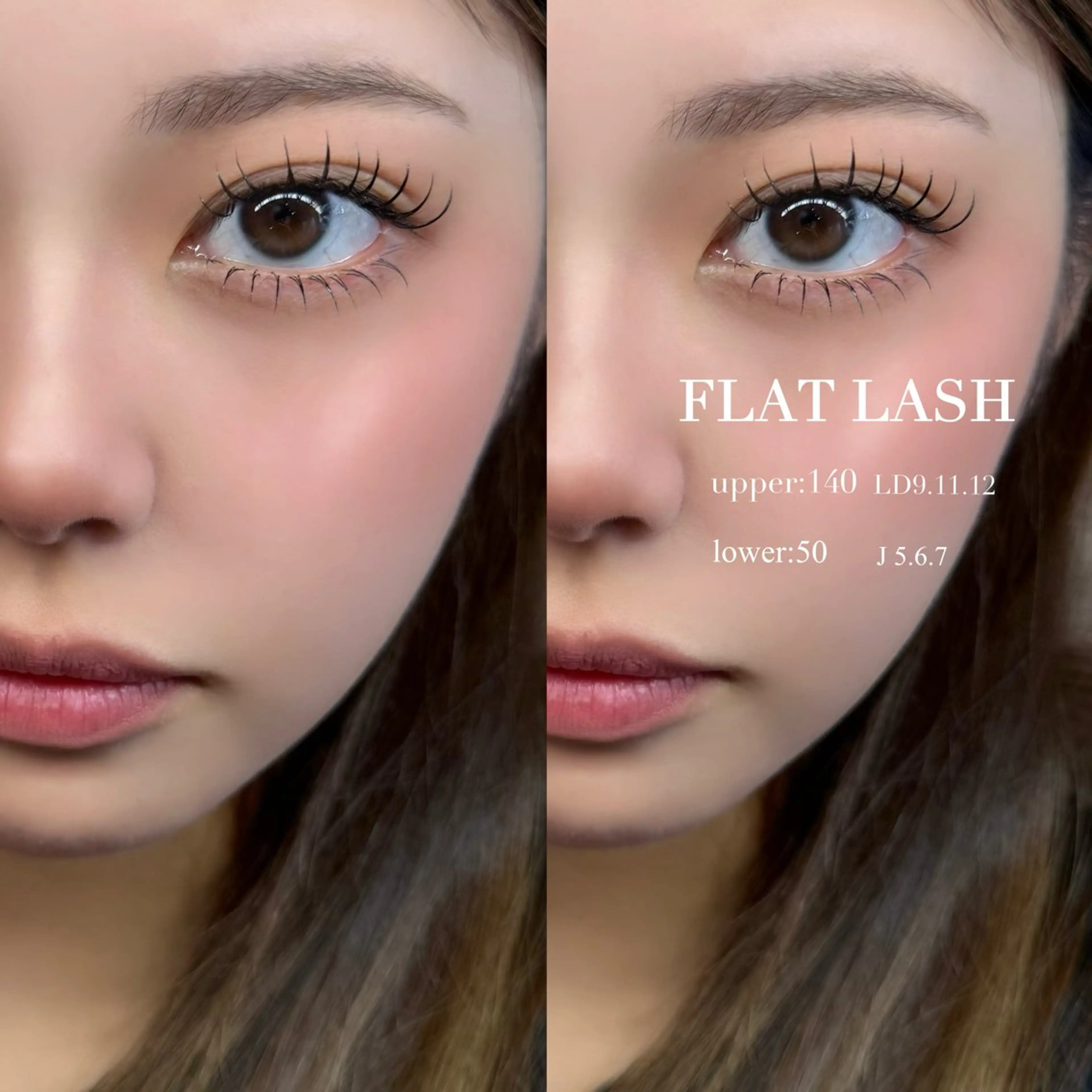 ✨高持続LED ✨FLAT LASH🍂上140本＋下50本🫧🫧CC.L.LC.LDカール+550円の写真