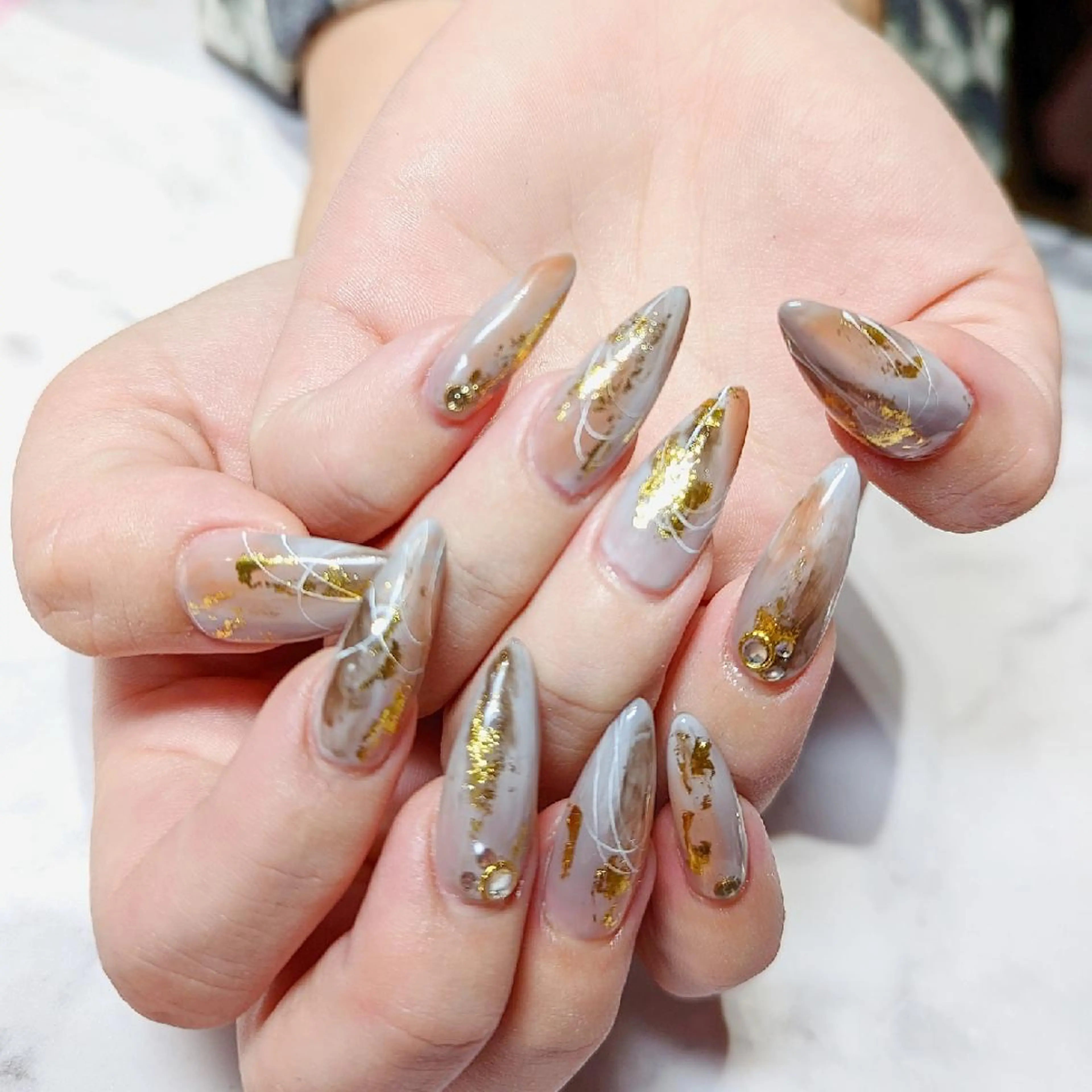 ネイル ハンドネイル あ きのネイルデザイン