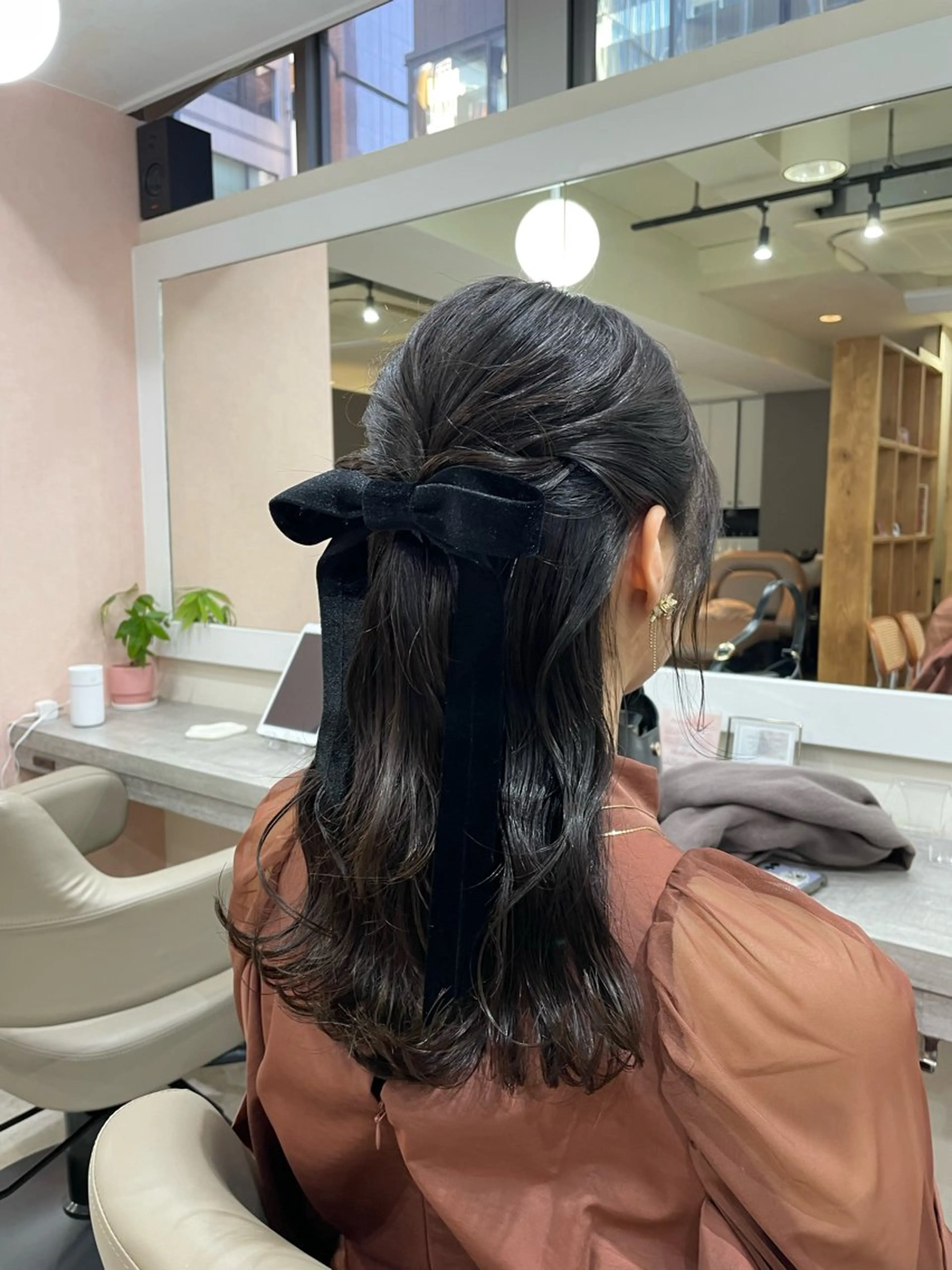 セミロング パーマ 韓国風パーマ/ヘア セット/店長みづきのヘアスタイル