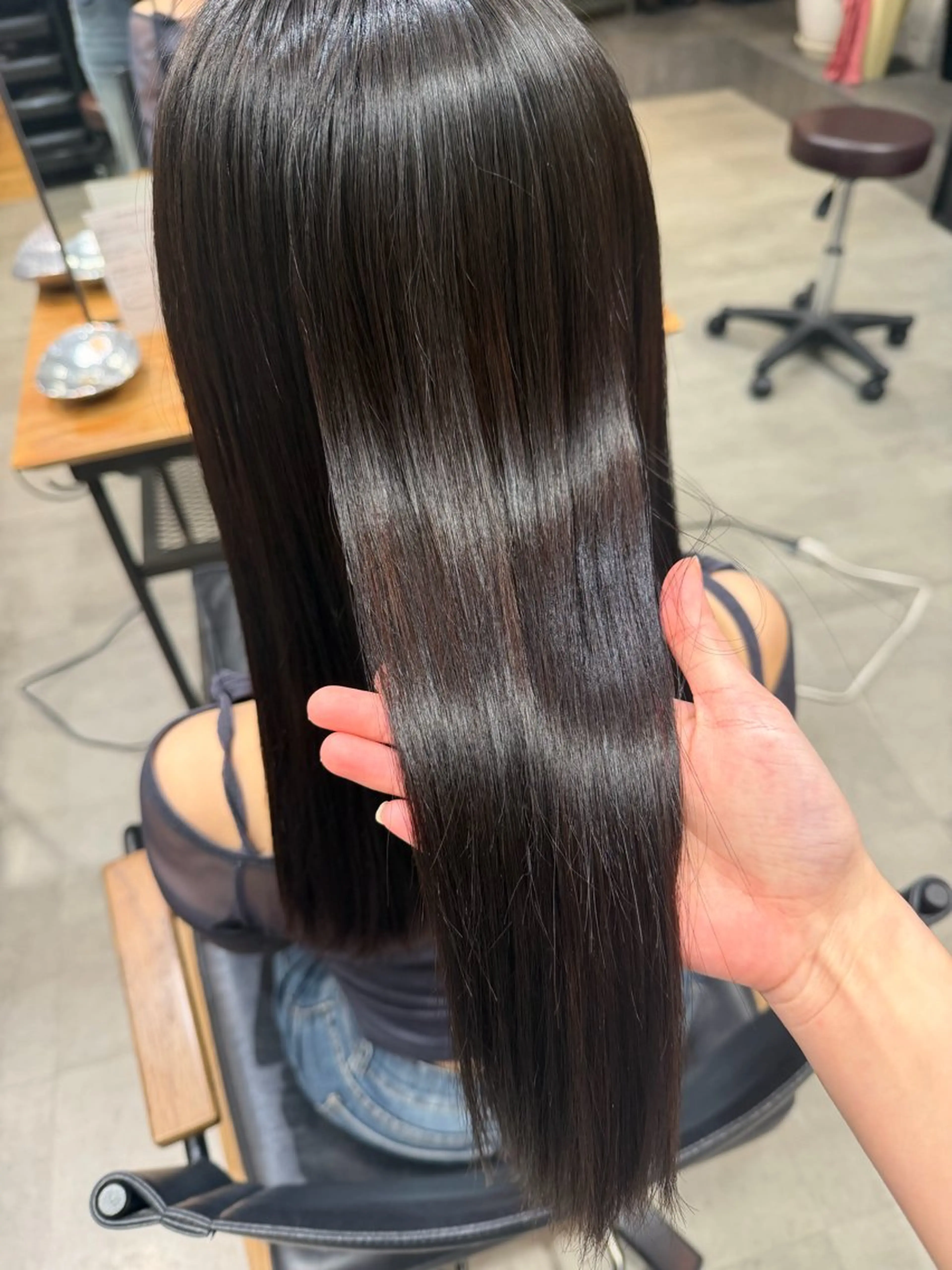 セミロング セミロングパーマ 縮毛矯正 hair make MEUZ所属・アサノハルカ🐈‍⬛ 縮毛矯正/パーマのヘアスタイル