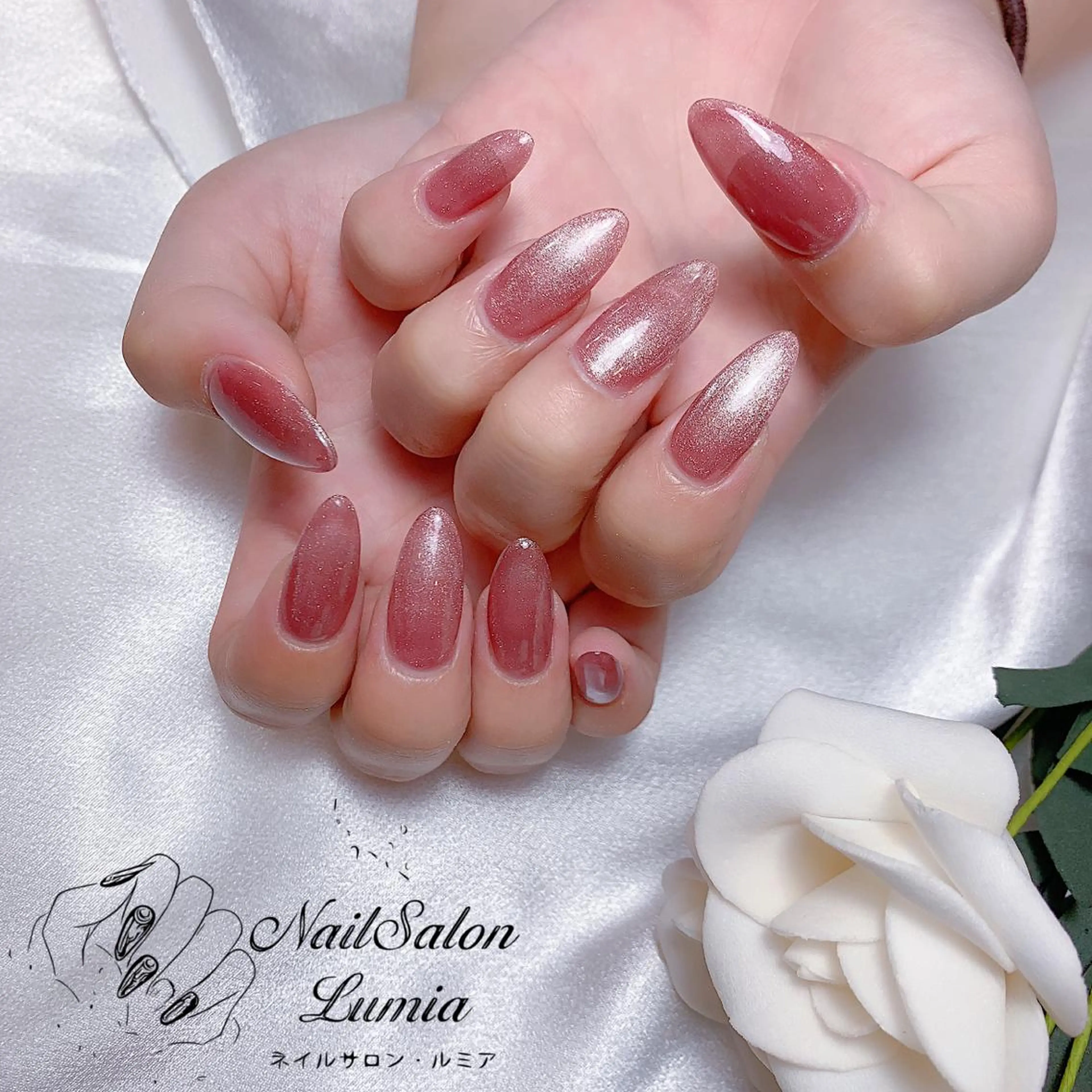ネイル マグネットネイル ネイルチップ ハンドネイル ネイルサロン ルミア Lumia 店長のネイルデザイン