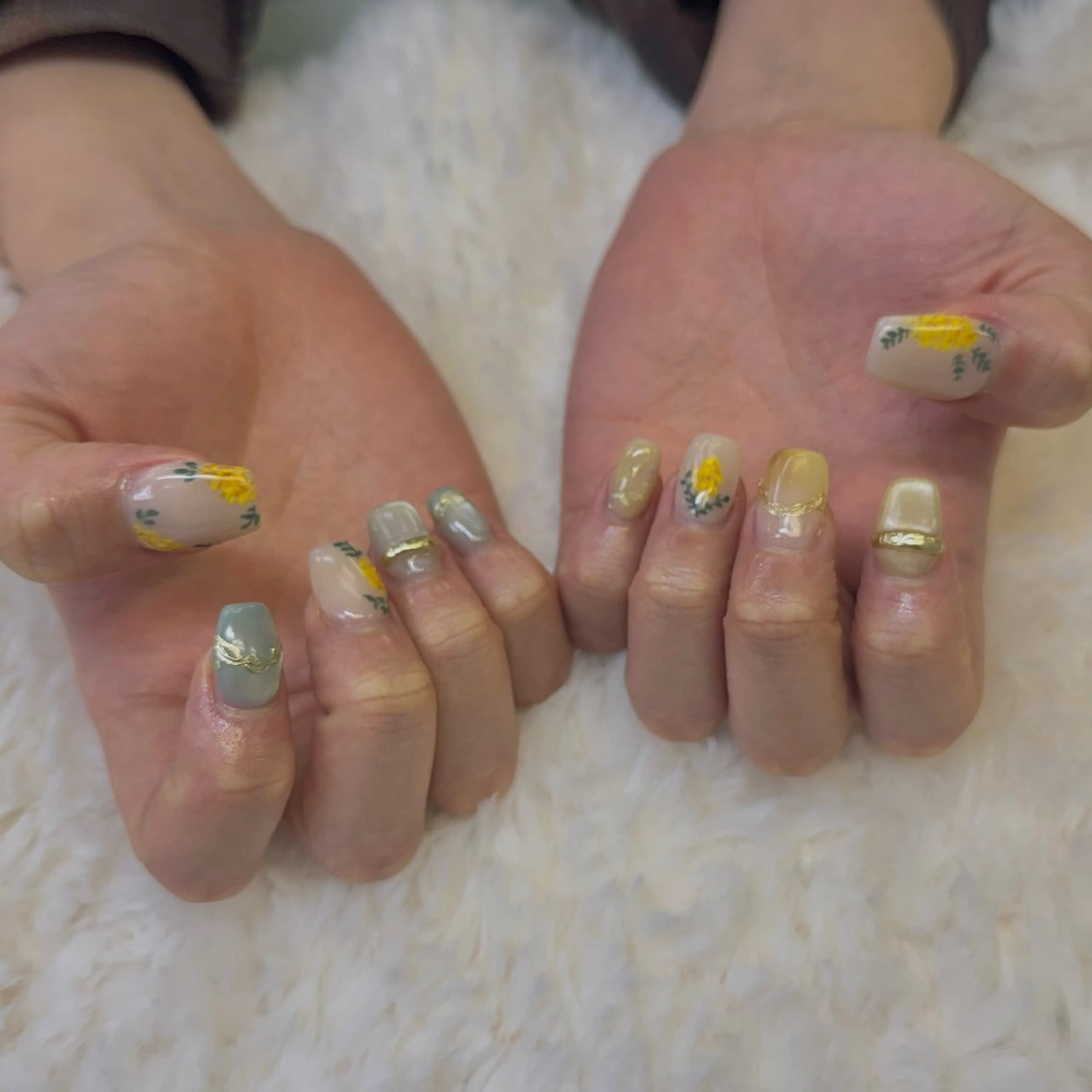 ネイル 春ネイル ハンドネイル Rich to 勝川店所属・Rich to 宮里のネイルデザイン