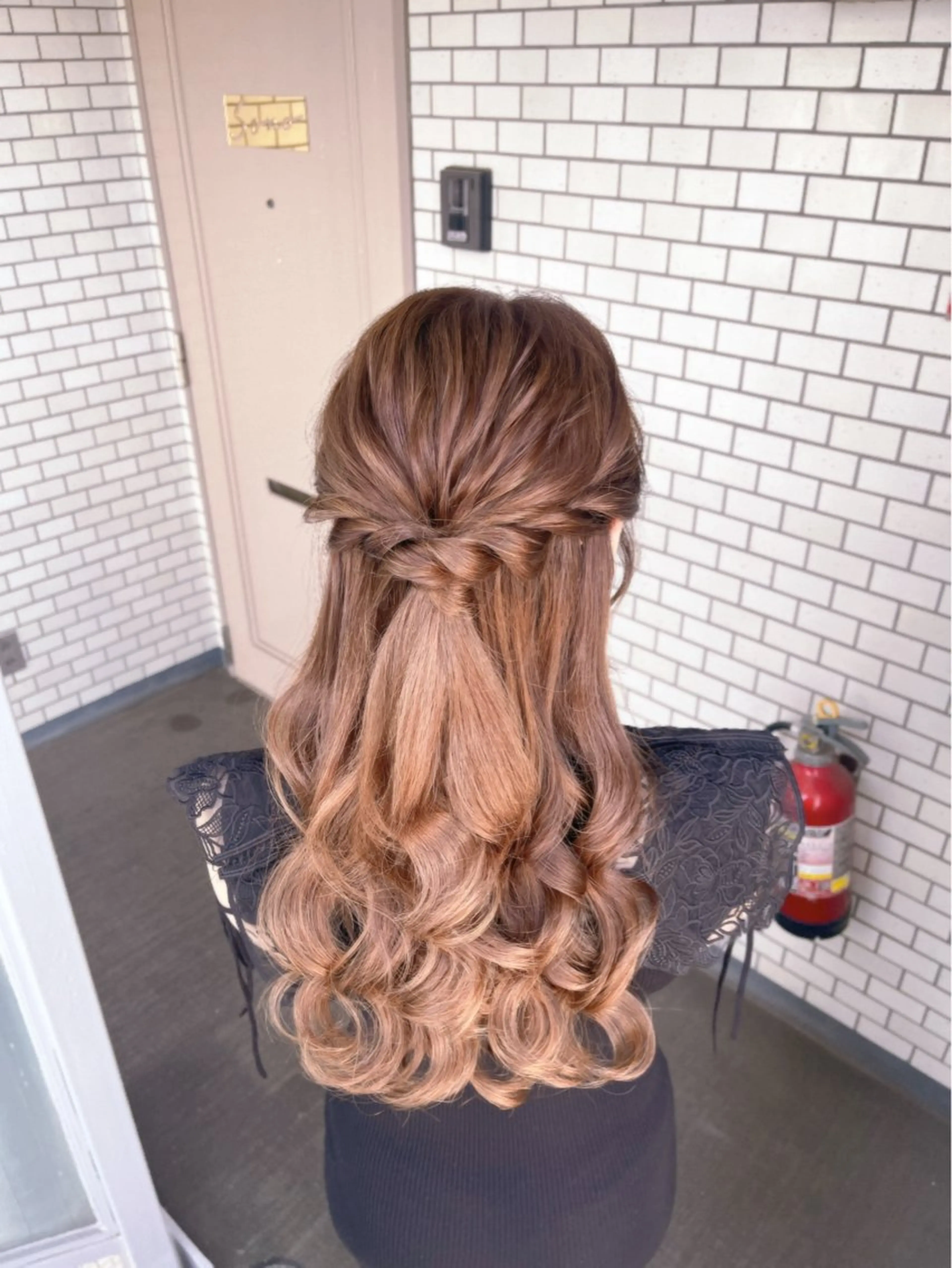 ヘアアレンジ ハーフアップ ヘアセット 垢抜けヘアメイク🫧 JURI🪽のヘアスタイル