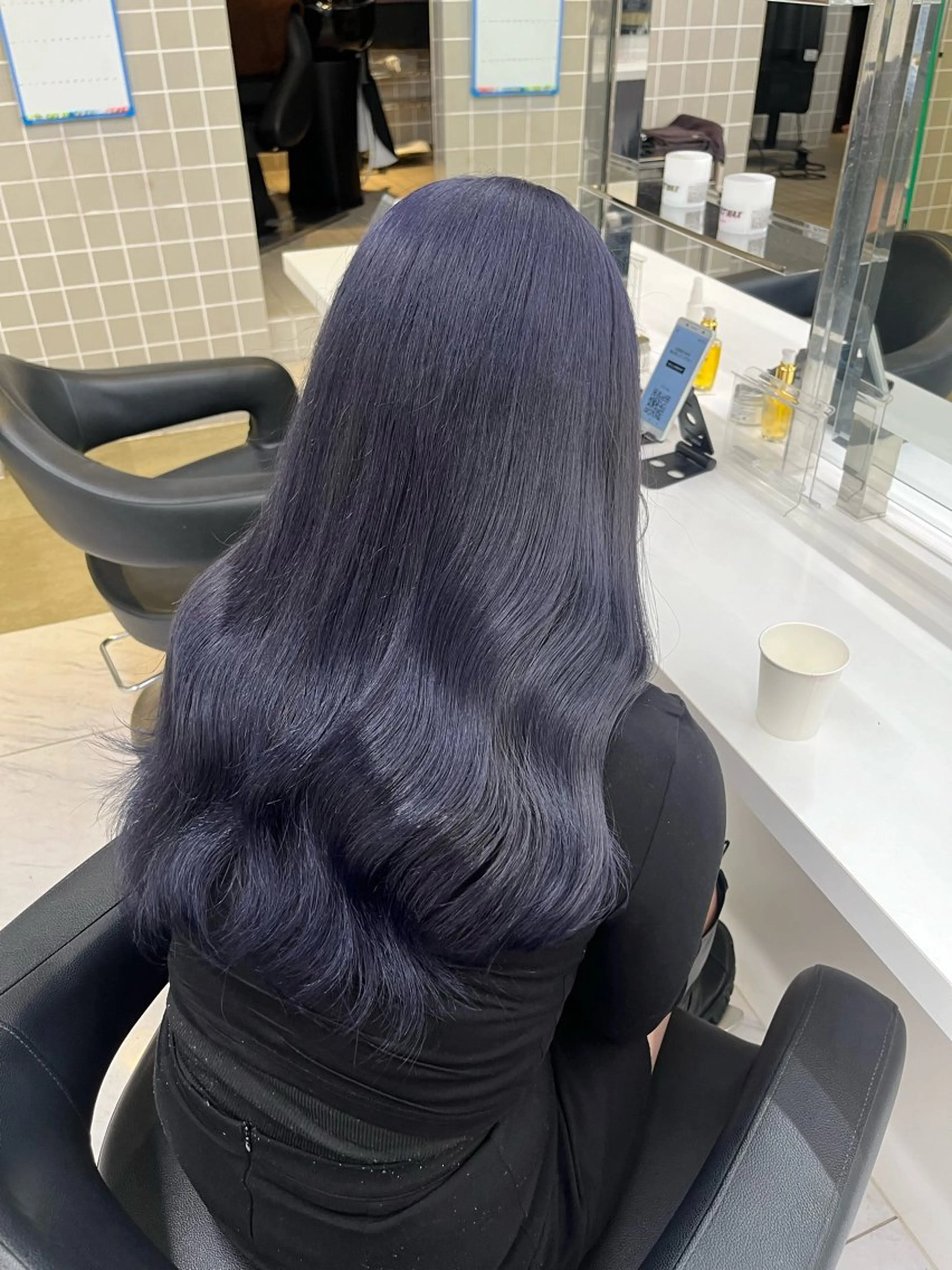 セミロング ヘアカラー トリートメント ヘッドスパ ヘアセット 寒色＆ブリーチ特化 寒色MiOのヘアスタイル