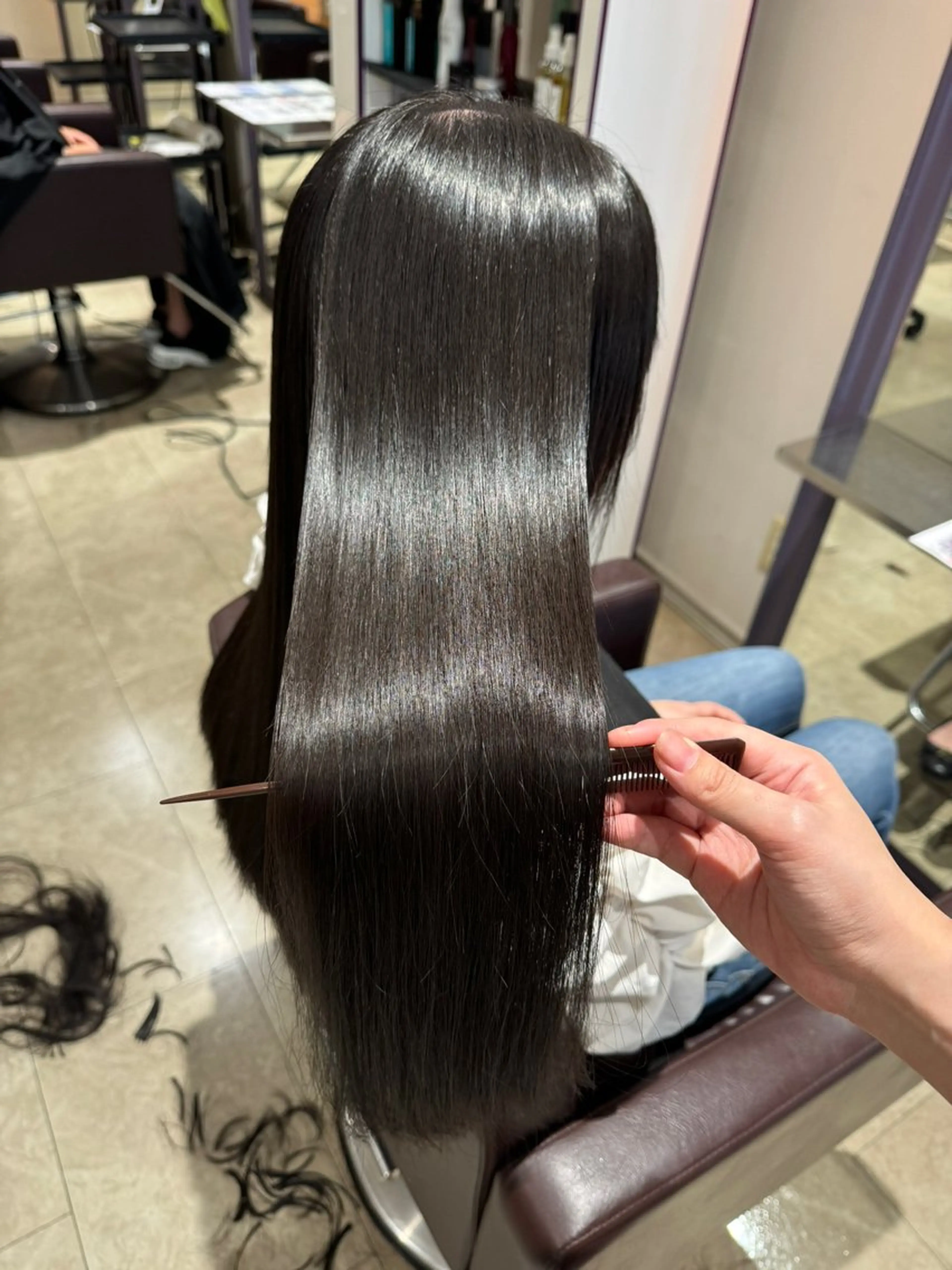 ロング シャンプーボーイセントラル所属・ミウラフウキ 髪質改善のヘアスタイル