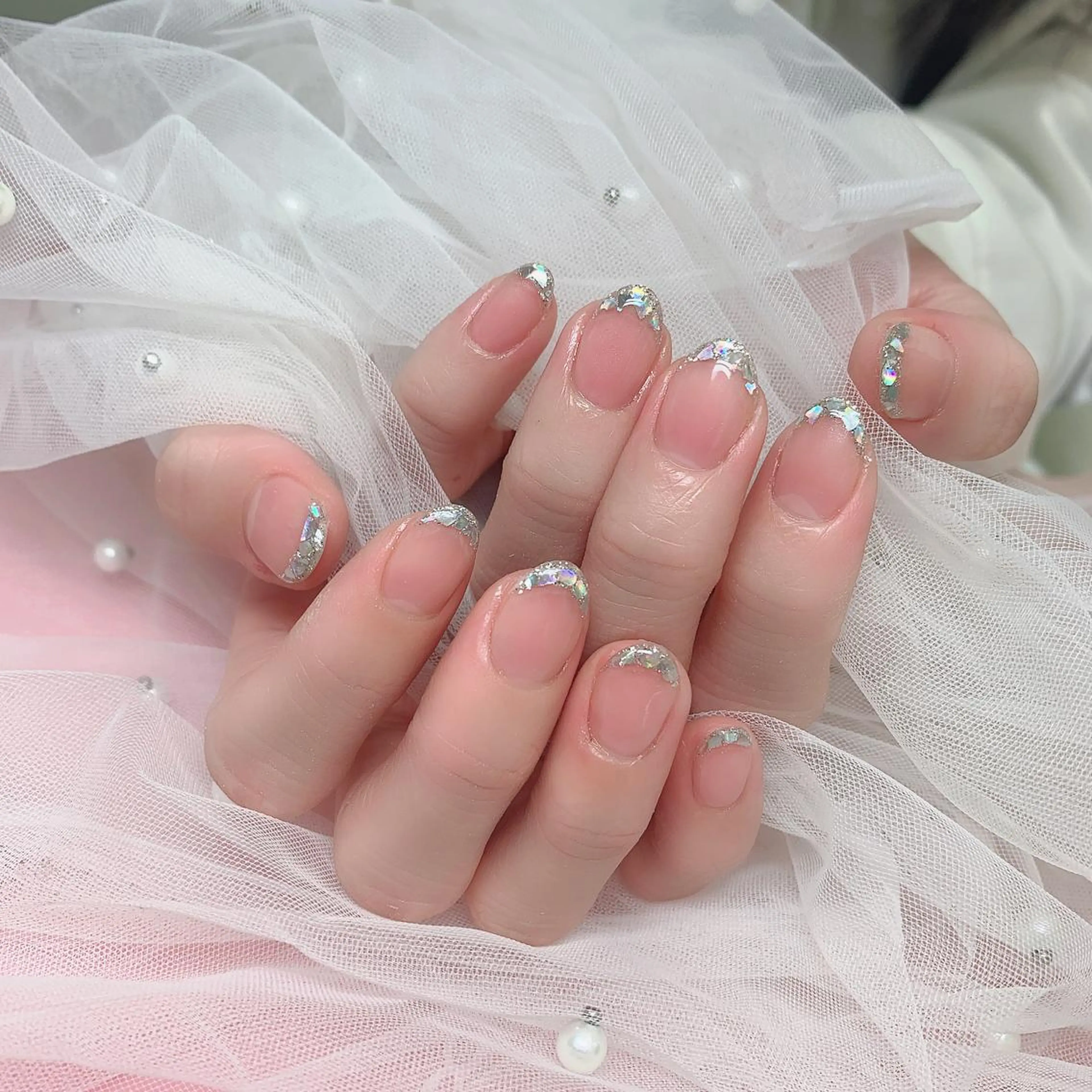 ネイル フレンチネイル ガラスフレンチ Nail Salon kihi大塚店のネイルデザイン