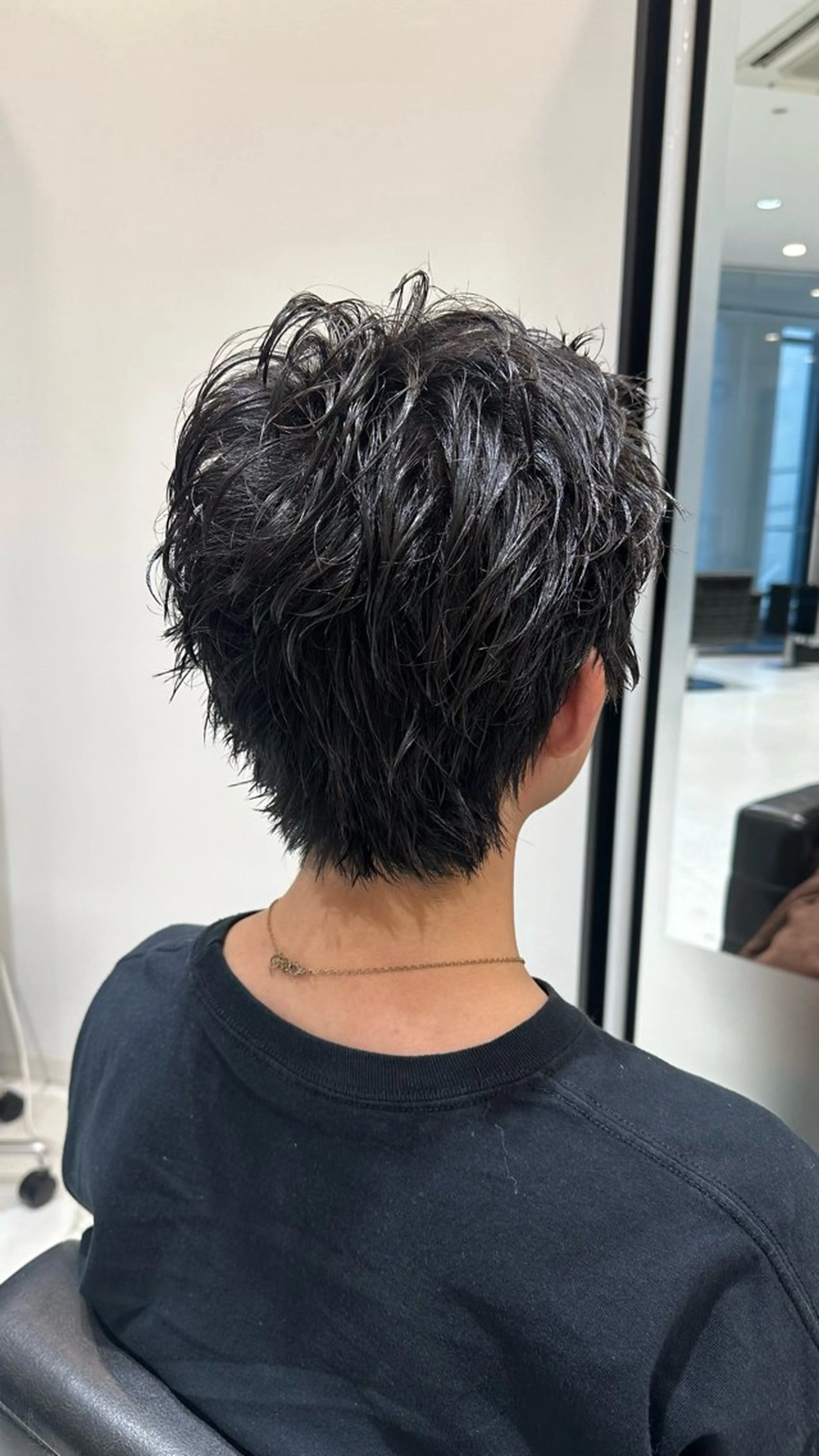 ショート パーマ メンズ メンズパーマ メンズショート ショートヘア 山野愛子美容室所属・芳賀 美奈のヘアスタイル