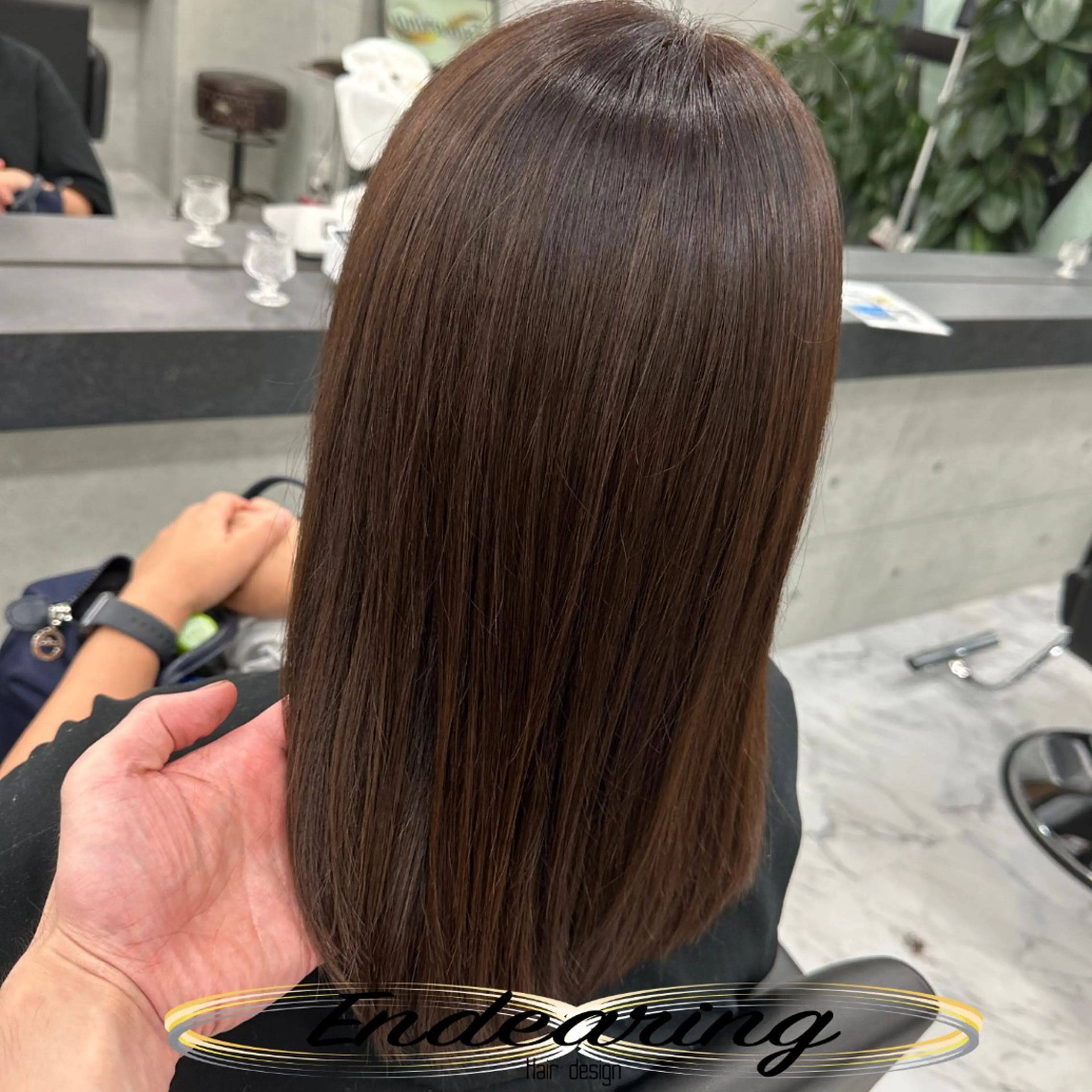 セミロング レイヤーカット ローレイヤー カット ヘアカラー Endearing 銀座/レイヤーカットのヘアスタイル