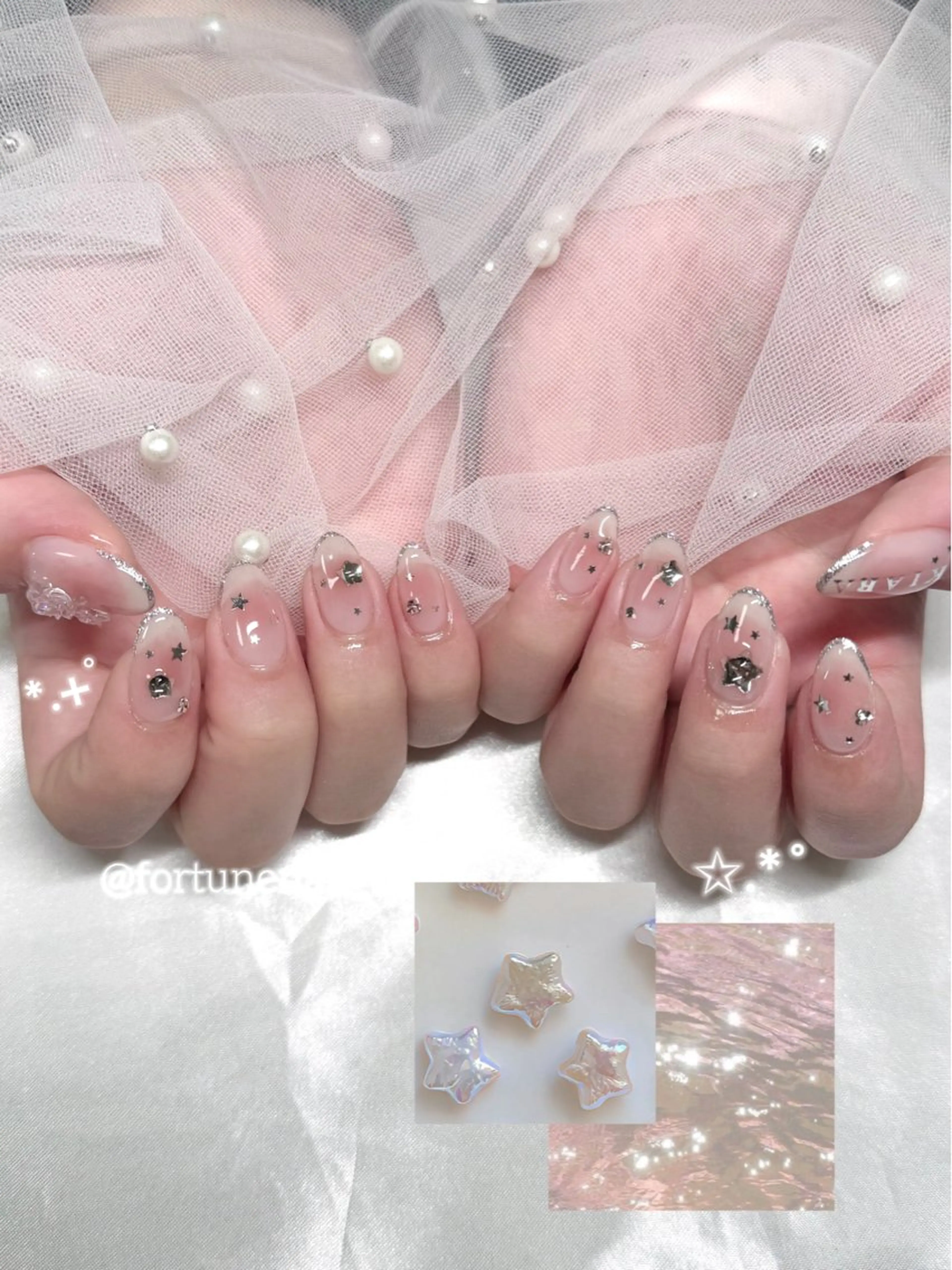 ネイル チークネイル ハンドネイル 🎀Mai 🎀2/1空✩.*のネイルデザイン