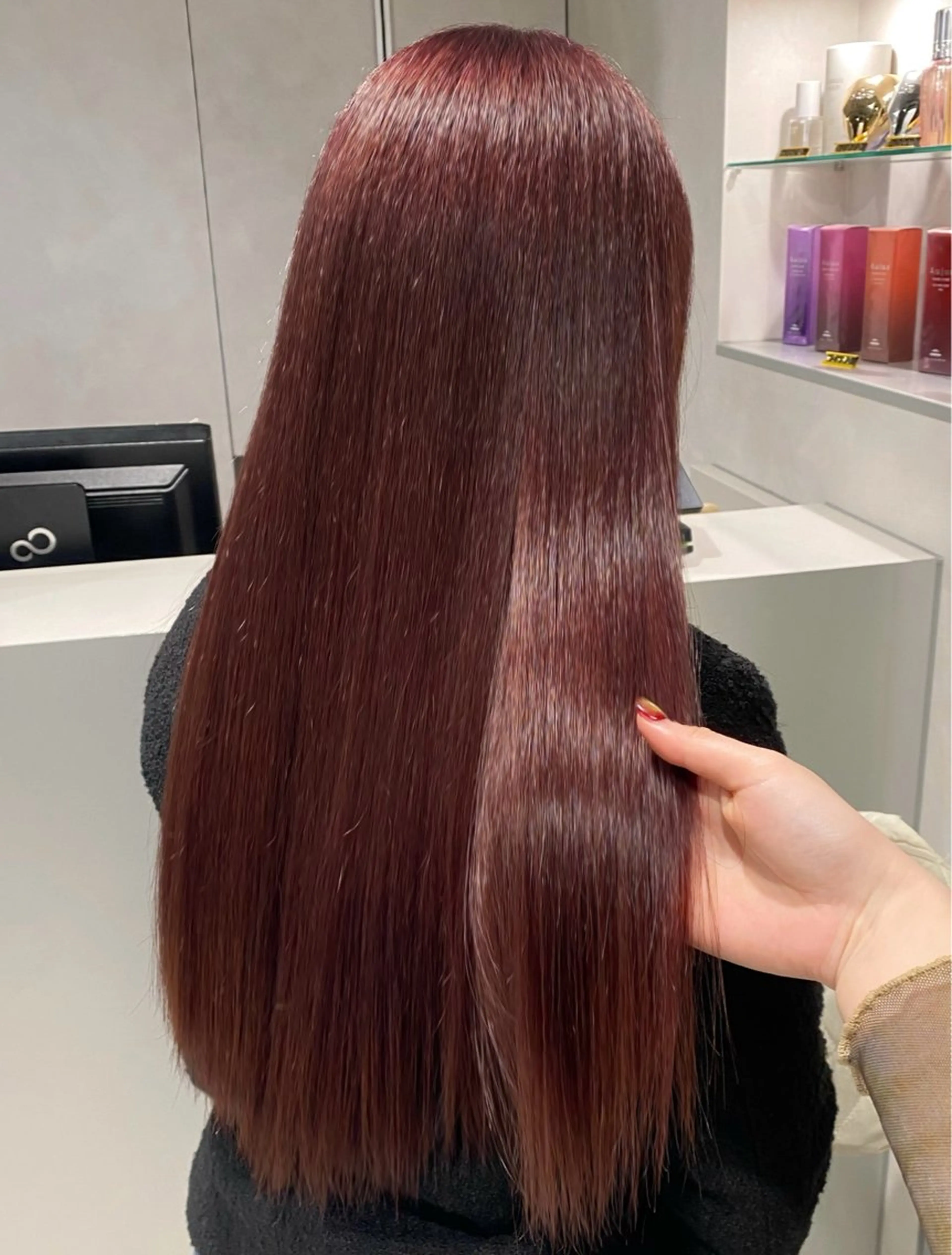 【人気🎶暖色Wカラー】透け感カラー＋高保湿1stepトリートメント🍒の写真