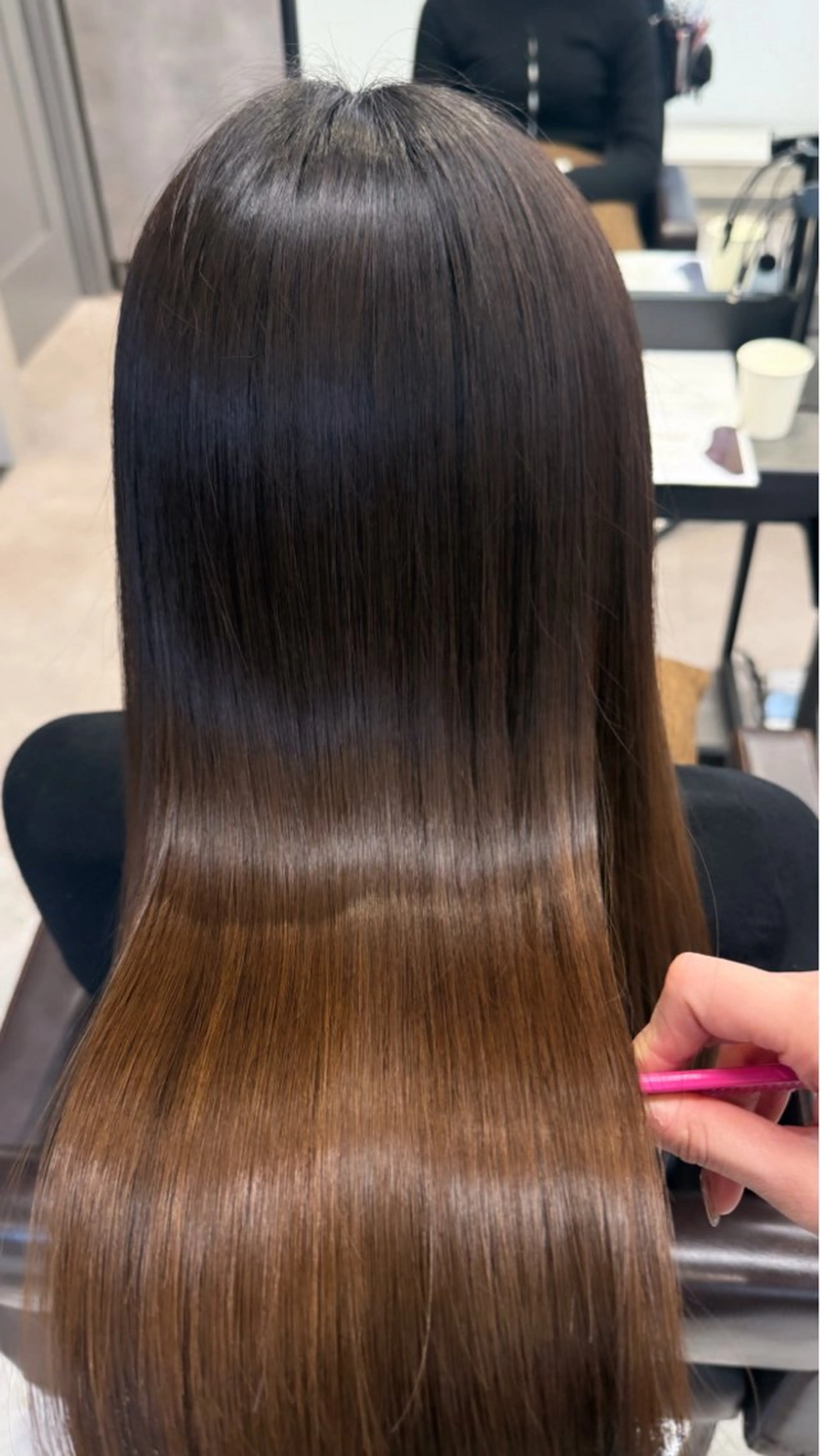 ロング 髪質改善 カット トリートメント ニシカワ ユズミのヘアスタイル