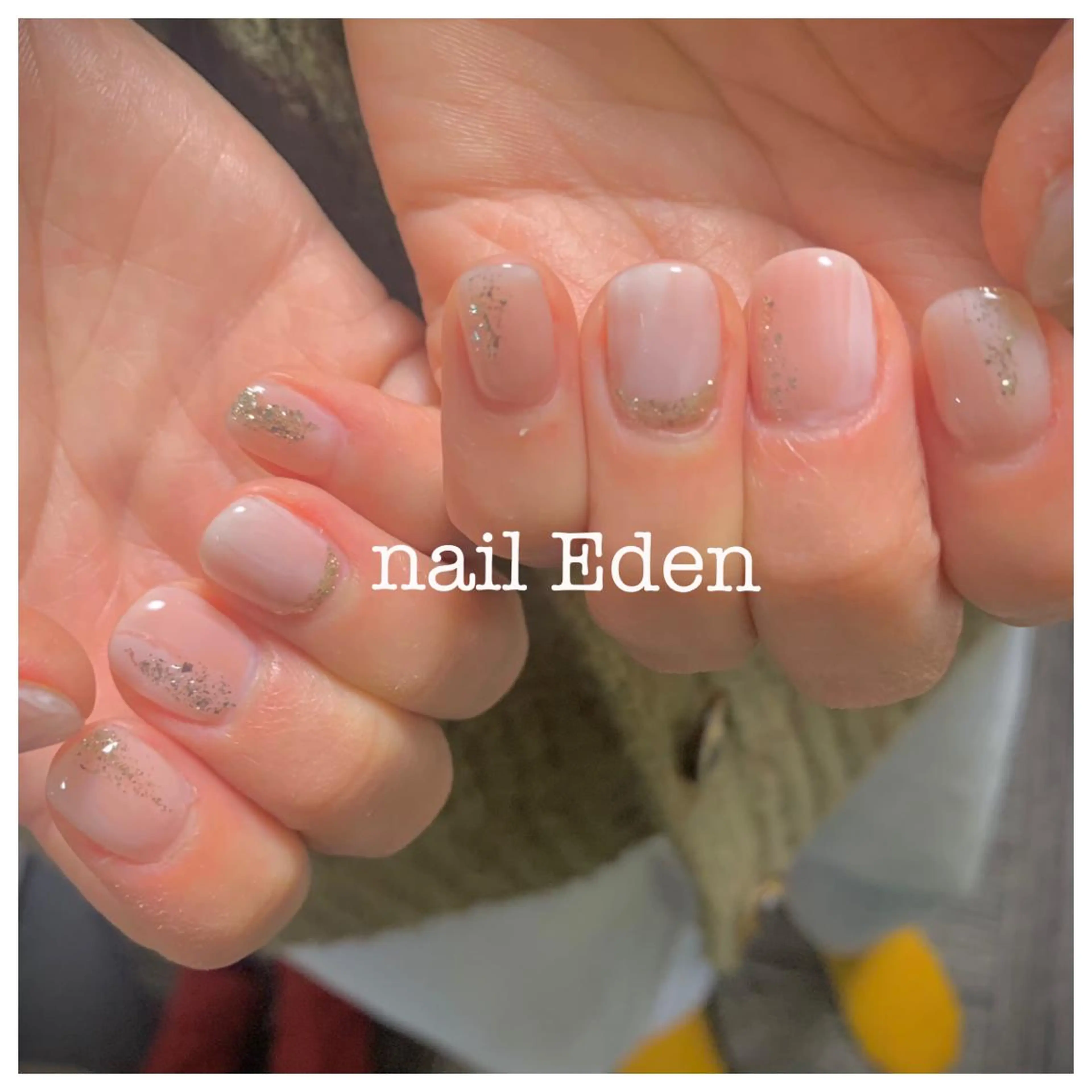 ネイル 入学式 ニュアンスネイル ハンドネイル Eden　private nail saron所属・Eden ♾️のネイルデザイン