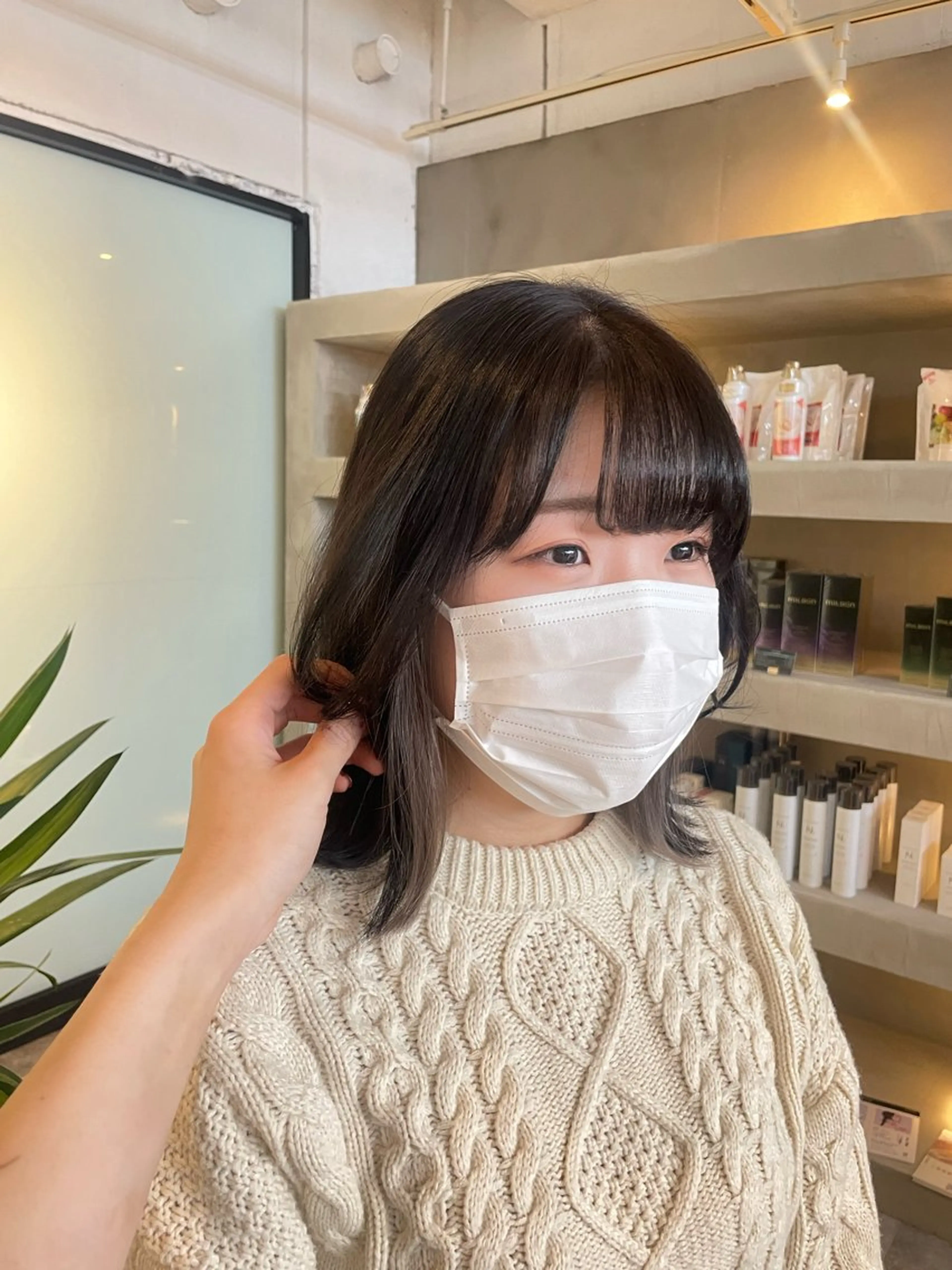 カラー イヤリングカラー ヘアカラー ハイトーンカラー🩵 指名多数💗横山聖奈のヘアスタイル