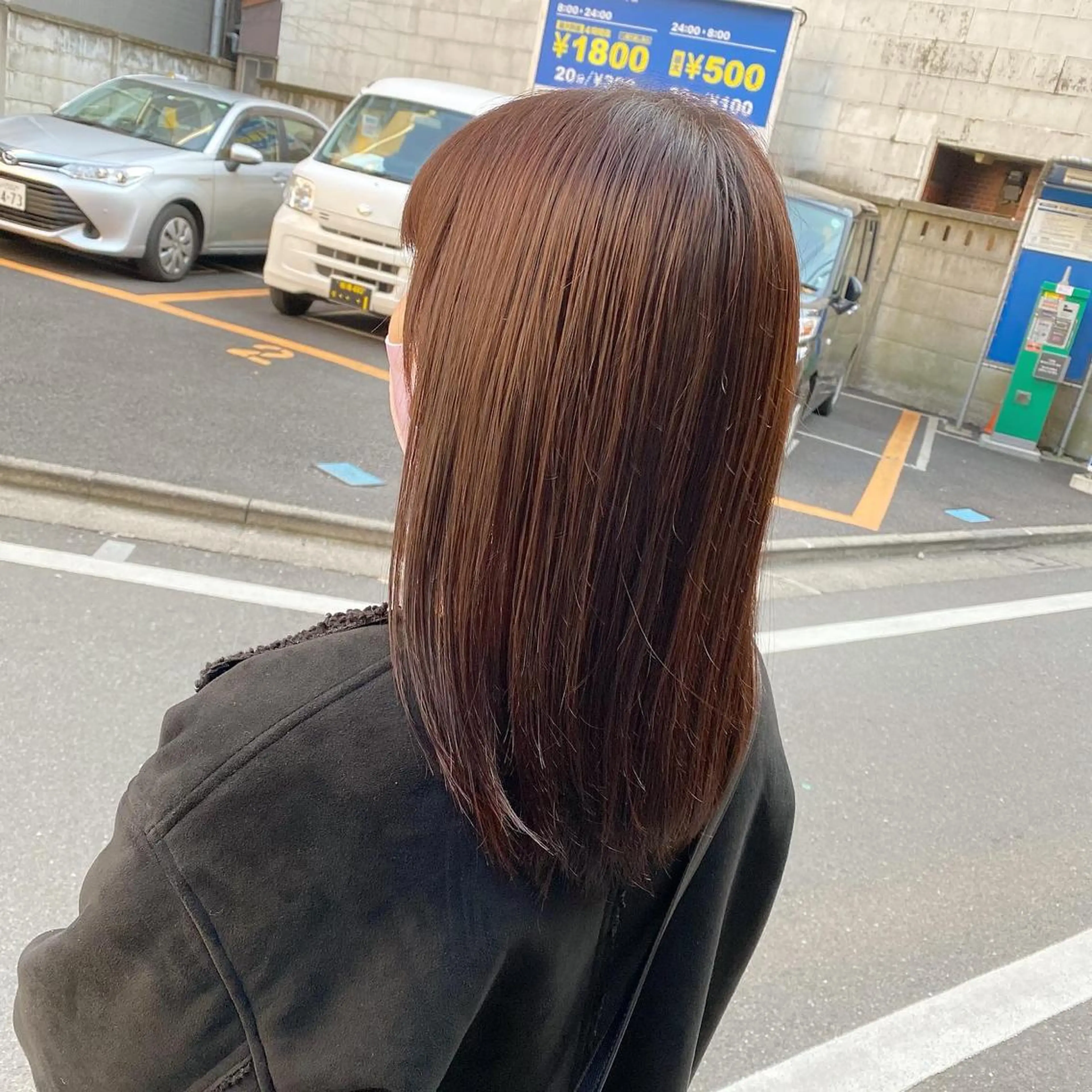 ミディアム カラー ブラウンカラー オレンジ オレンジブラウン 髪質改善 SALOWIN 池袋Suite店所属・髪質改善特化 安東駿介のヘアスタイル