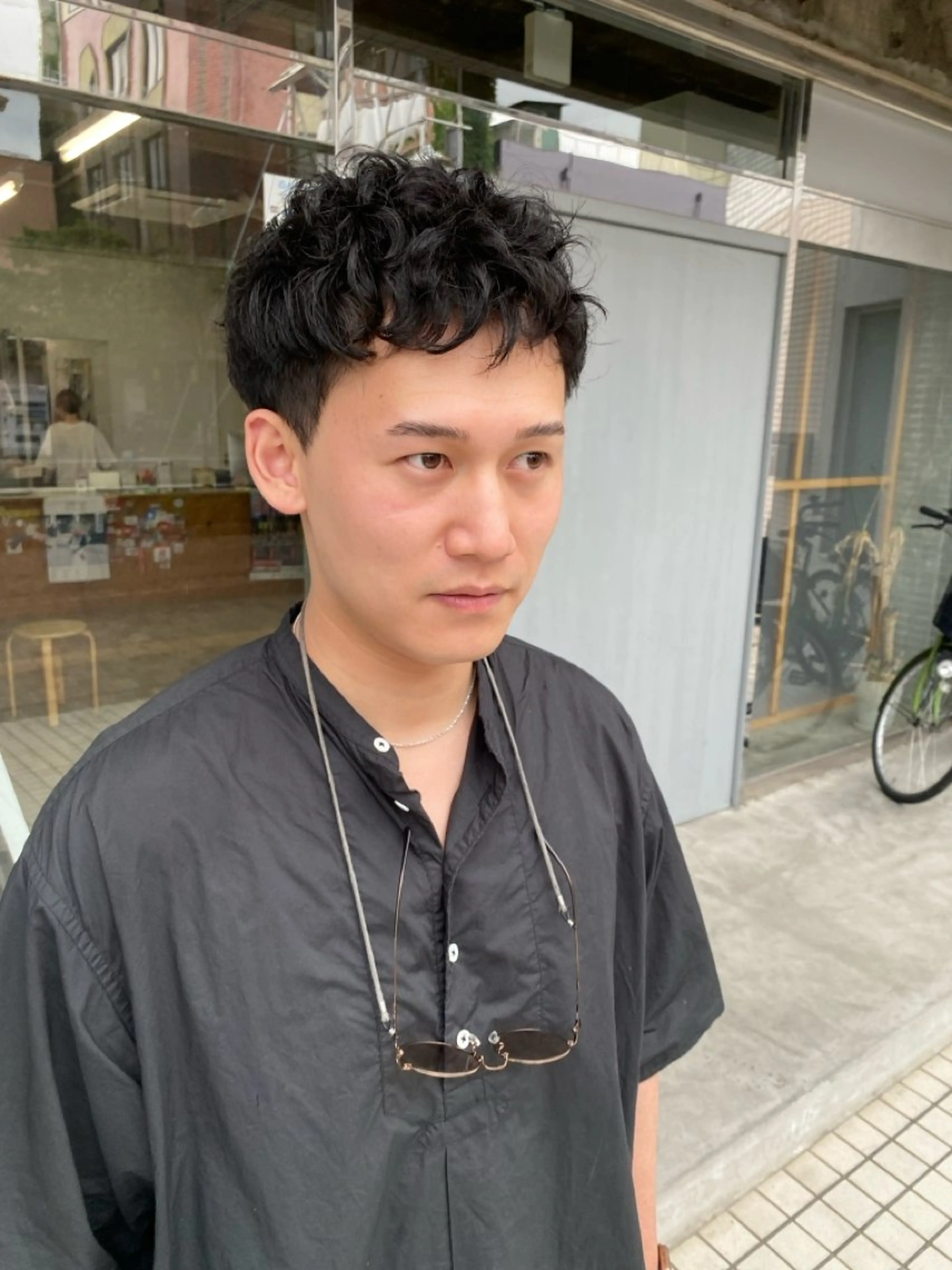 パーマ メンズ 藤野 けいごのヘアスタイル