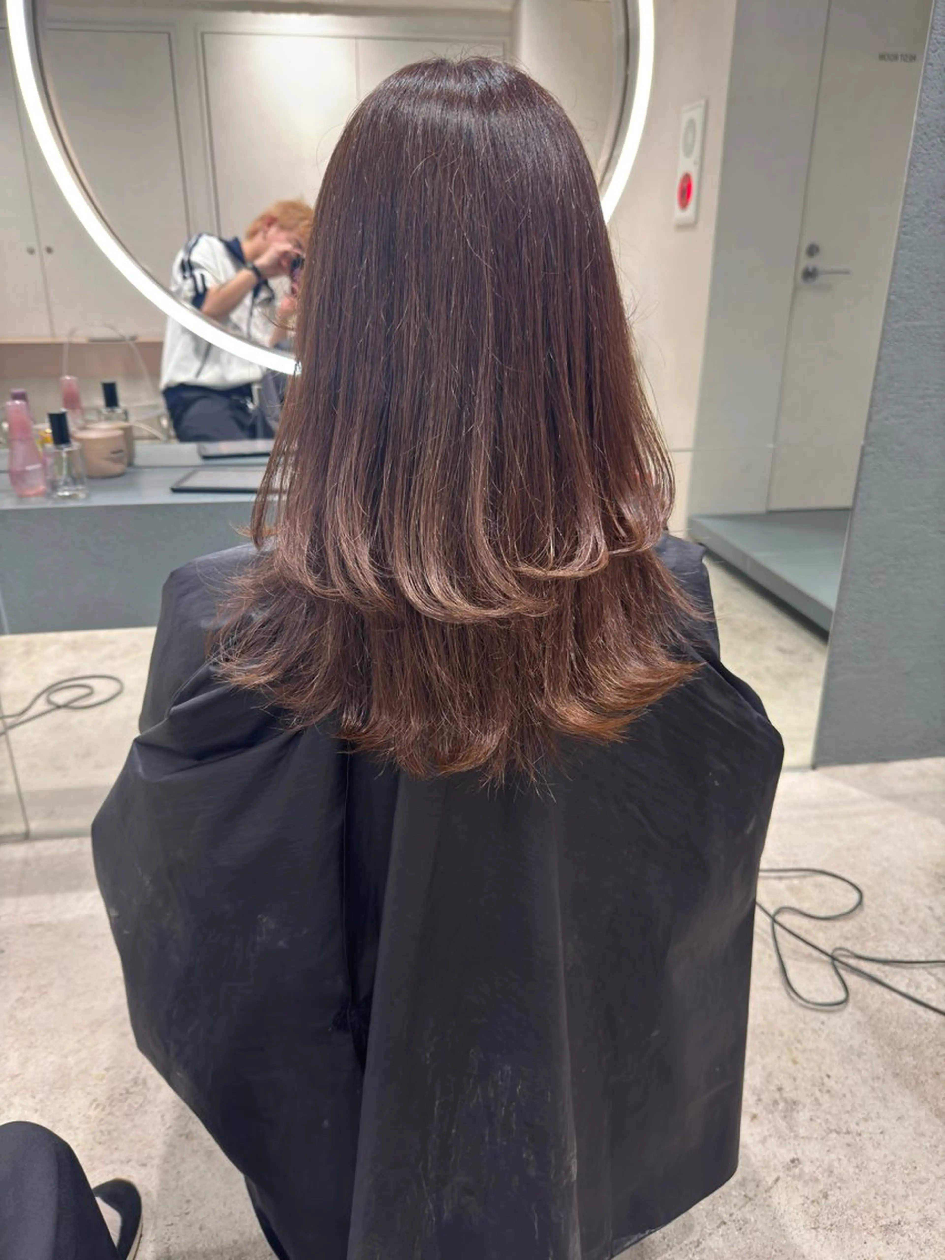 ミディアム カラー カット ヘアカラー 立川/レイヤー/ 複雑履歴/ 西川翔真のヘアスタイル