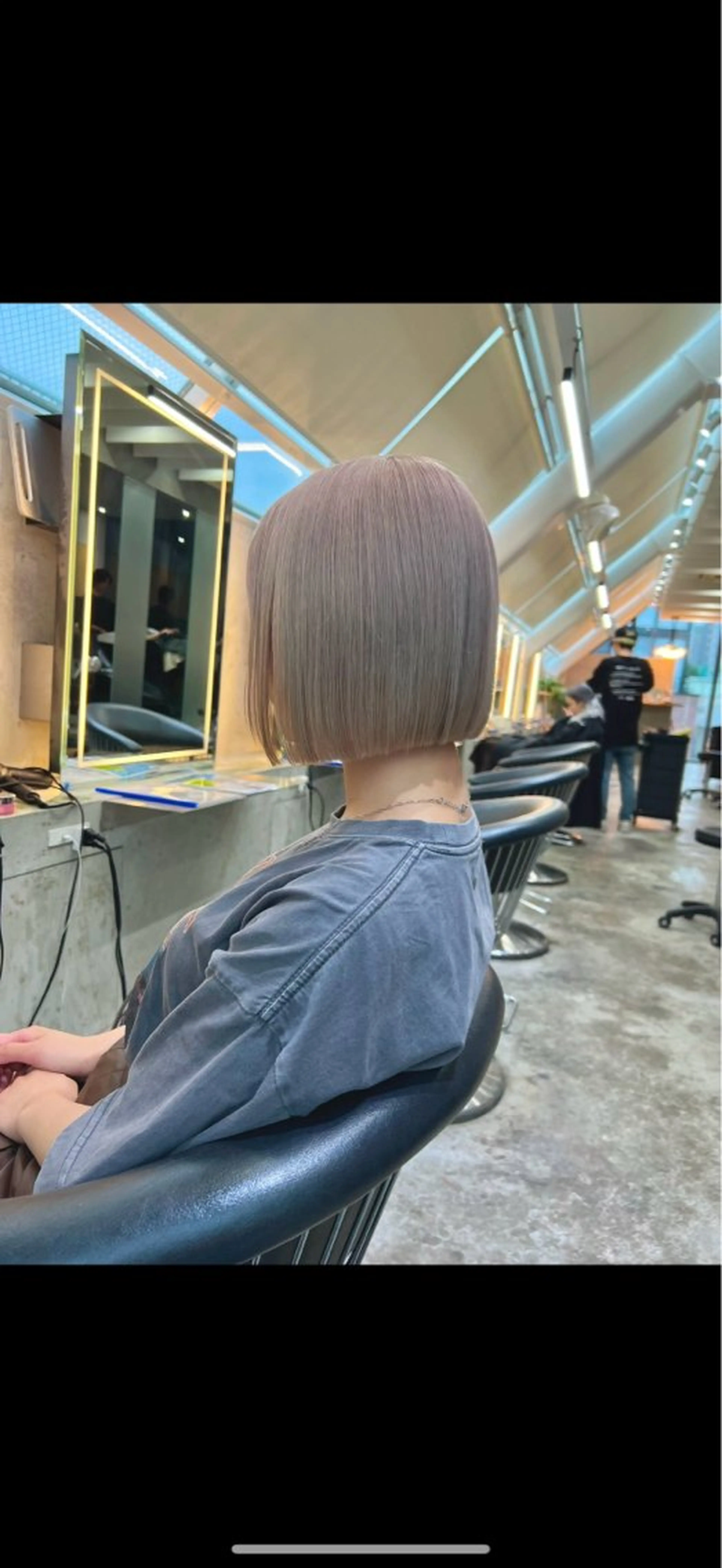 ミディアム カラー カット ヘアカラー トリートメント 髪質改善/ボブ/ ハイトーン❣️yuiのヘアスタイル