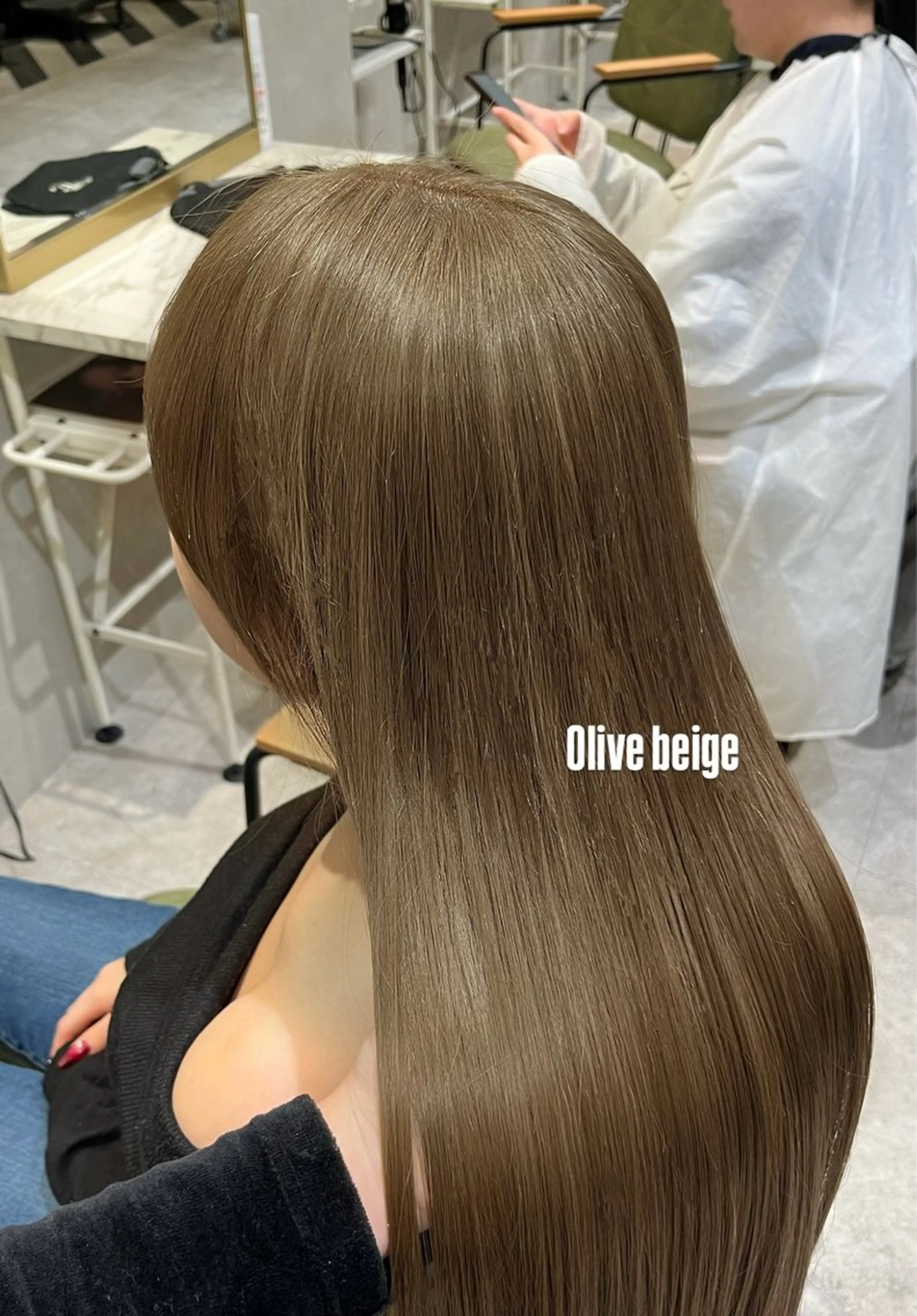 ロング カラー ブリーチ ヘアカラー ナガノ ナミエのヘアスタイル