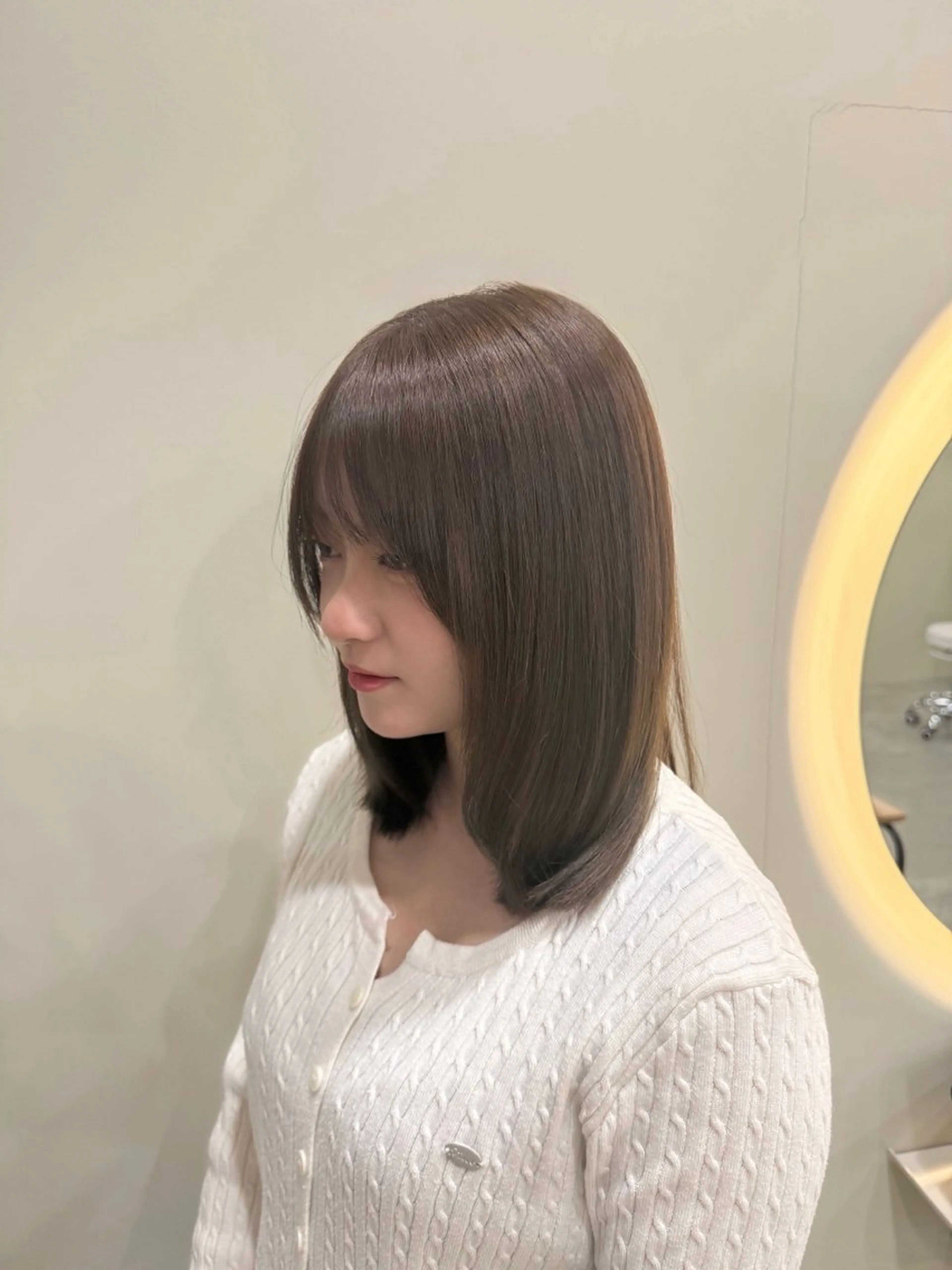 ミディアム カラー カット ヘアカラー トリートメント 🩶 AIRA / 透明感カラー 🩶のヘアスタイル