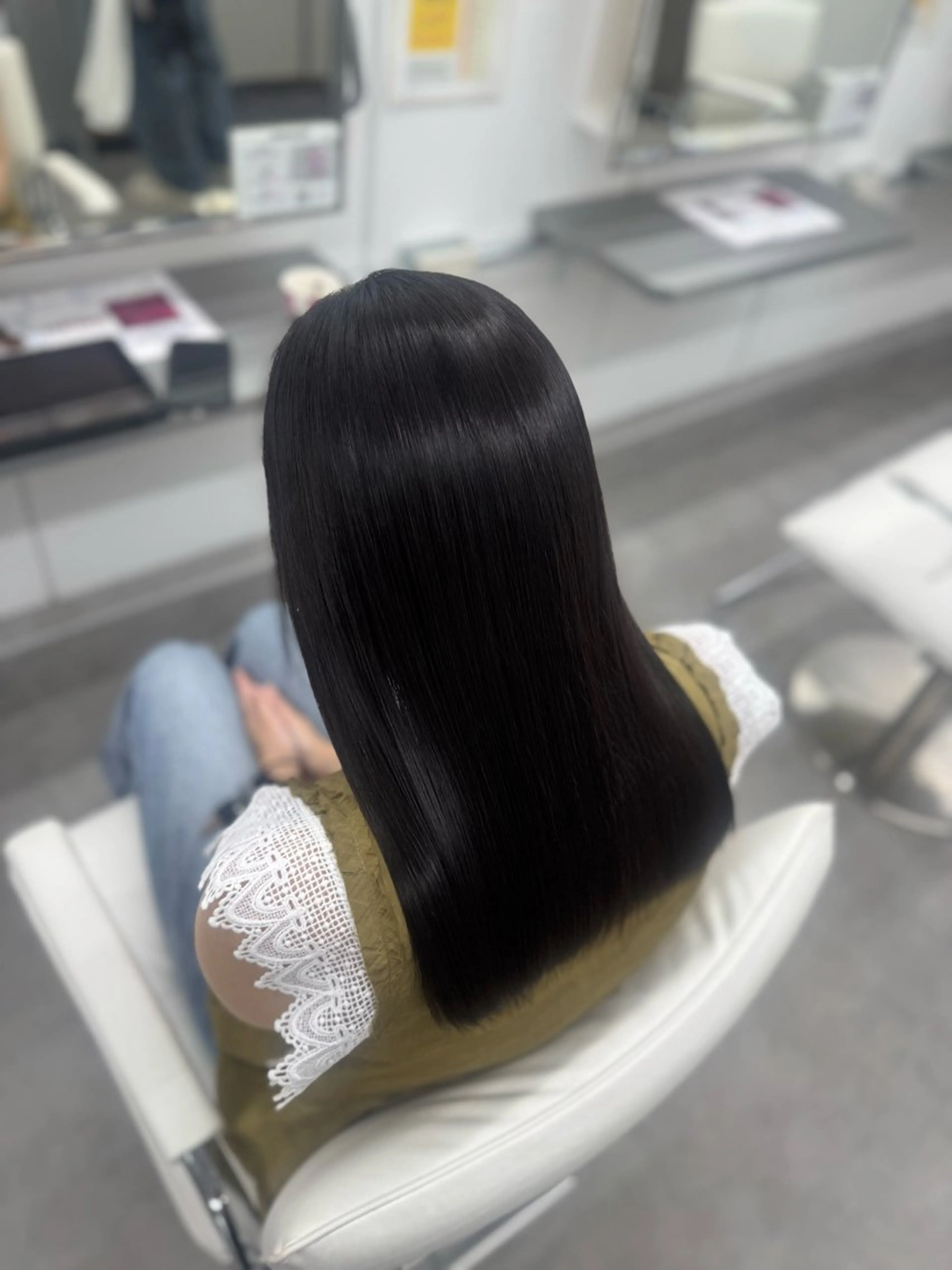 セミロング カラー パーマ カット ヘアカラー 縮毛矯正 🕯コバ/レイヤー/ 透明感/縮毛🕯のヘアスタイル