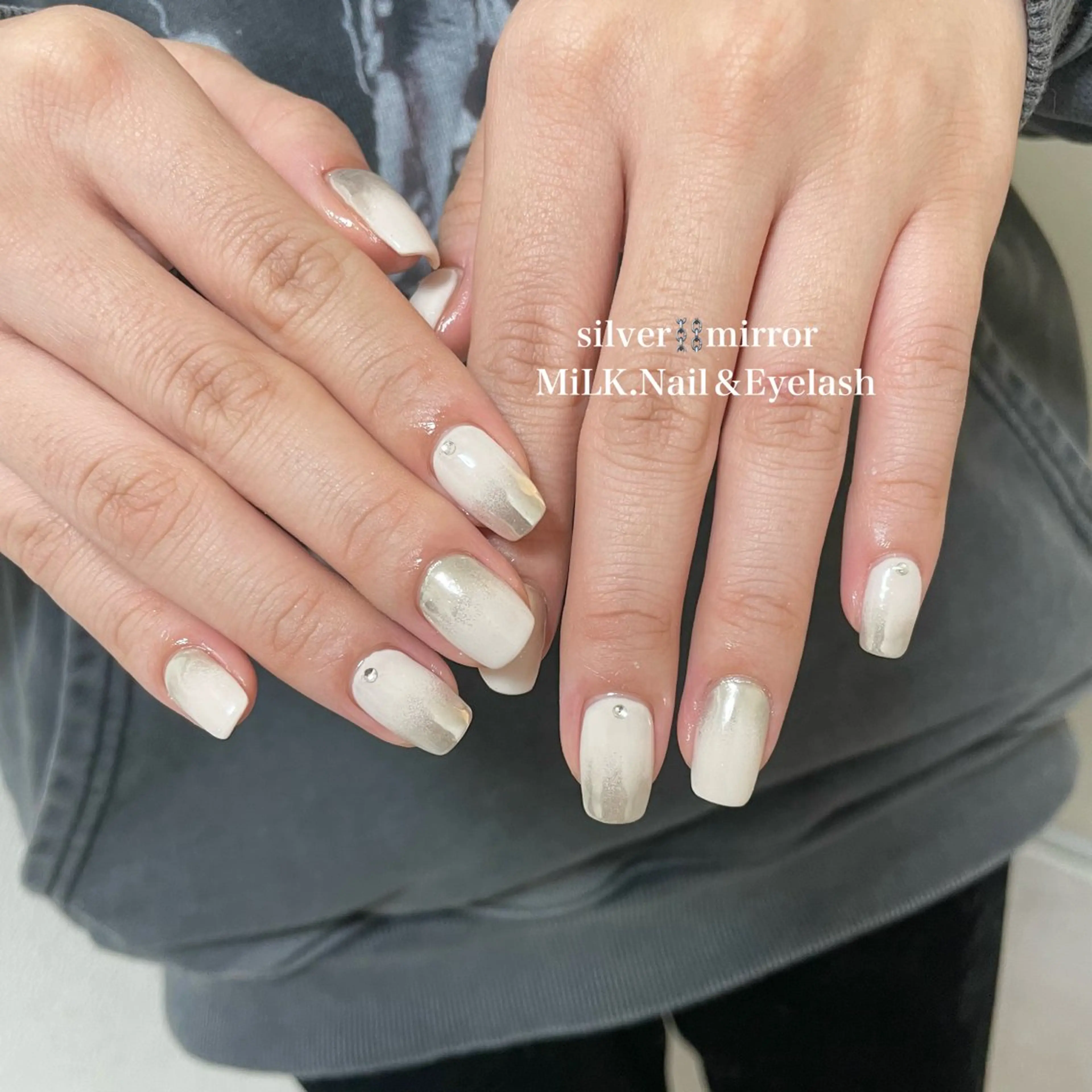 ネイル ミラーネイル MiLK.   Nail&Eyelash所属・MiLK. wakaのマツエク・マツパデザイン
