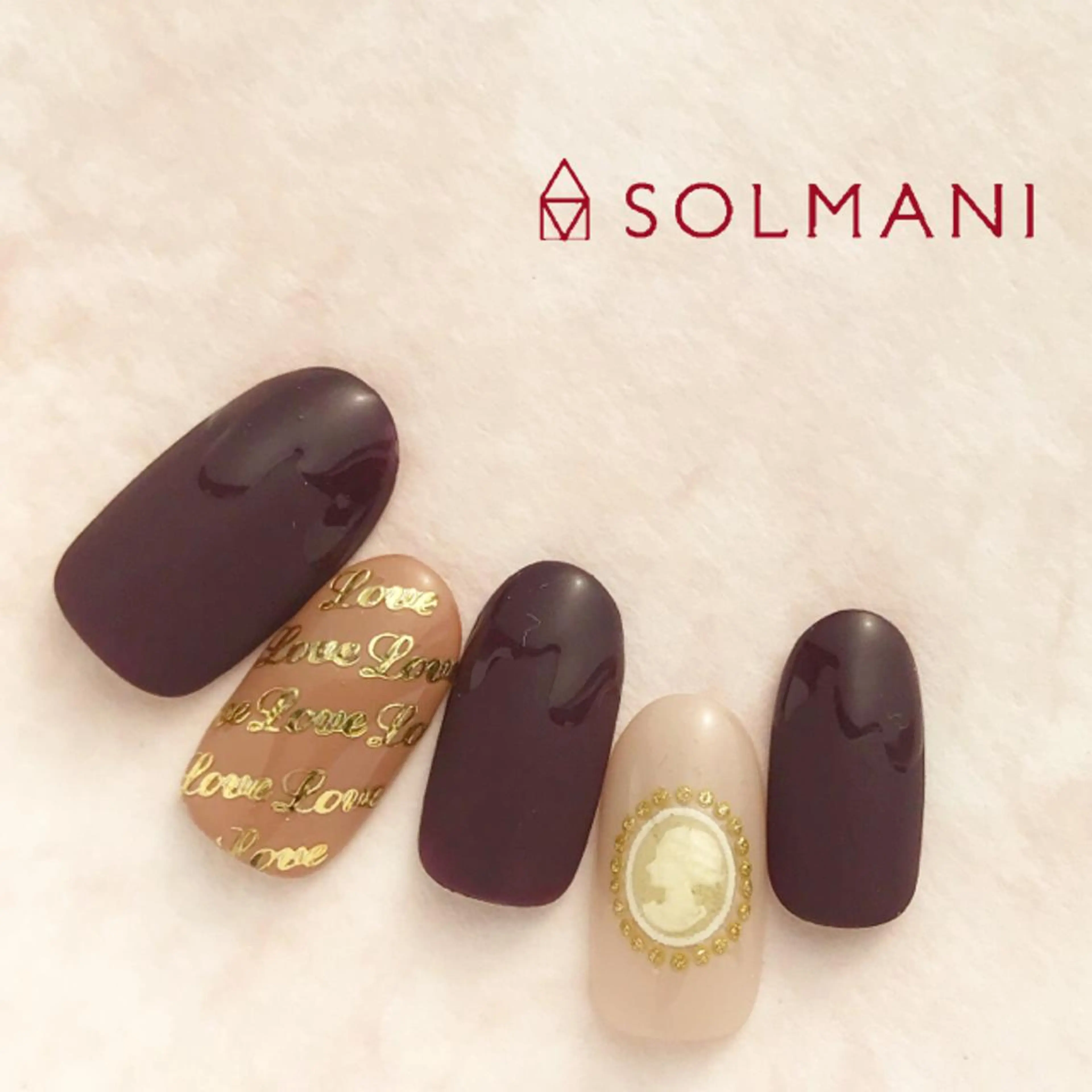 ネイル バレンタイン SOLMANI 予約担当のネイルデザイン