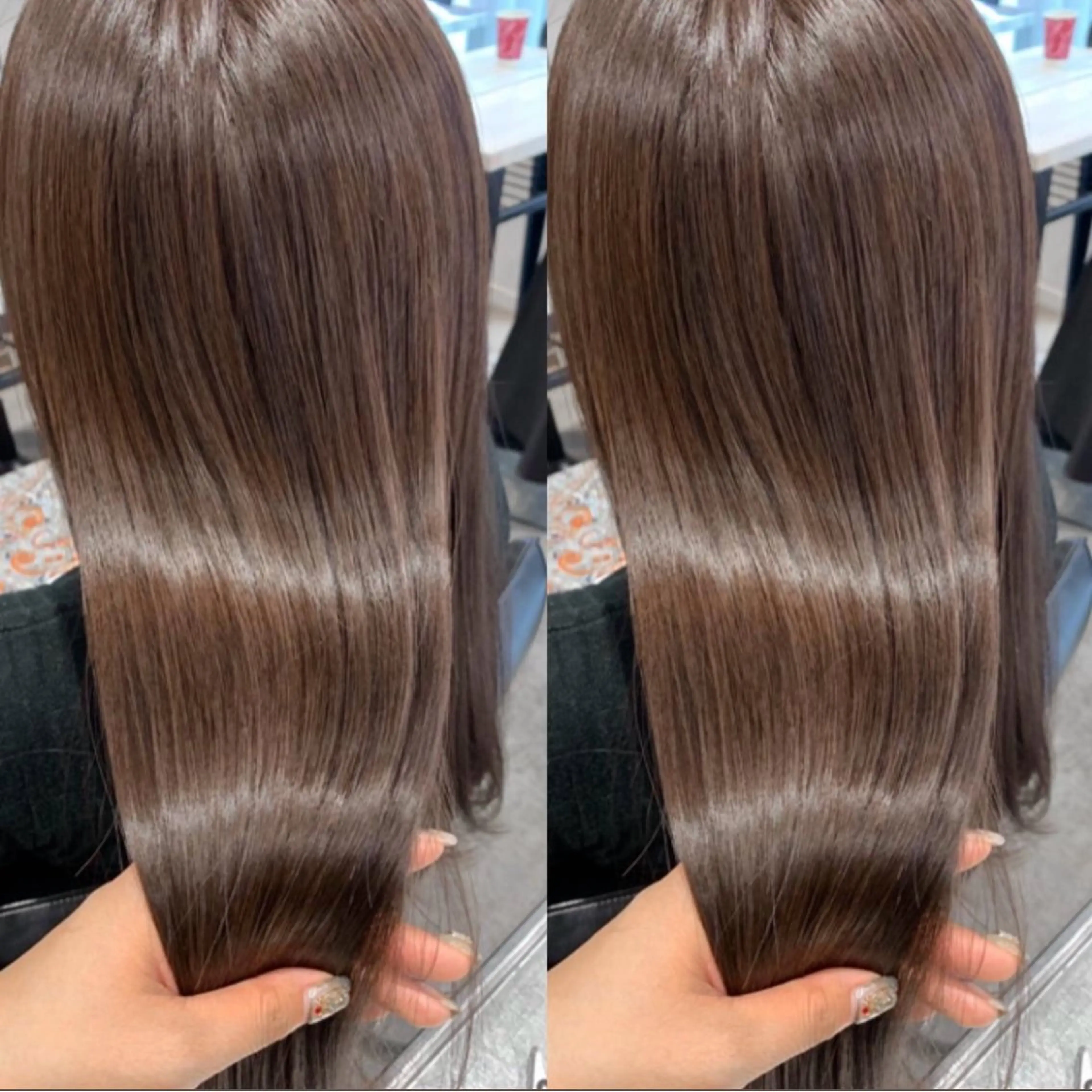✨似合わせカット＋ブリーチなしダブルカラー＋Aujua2step treatmentの写真