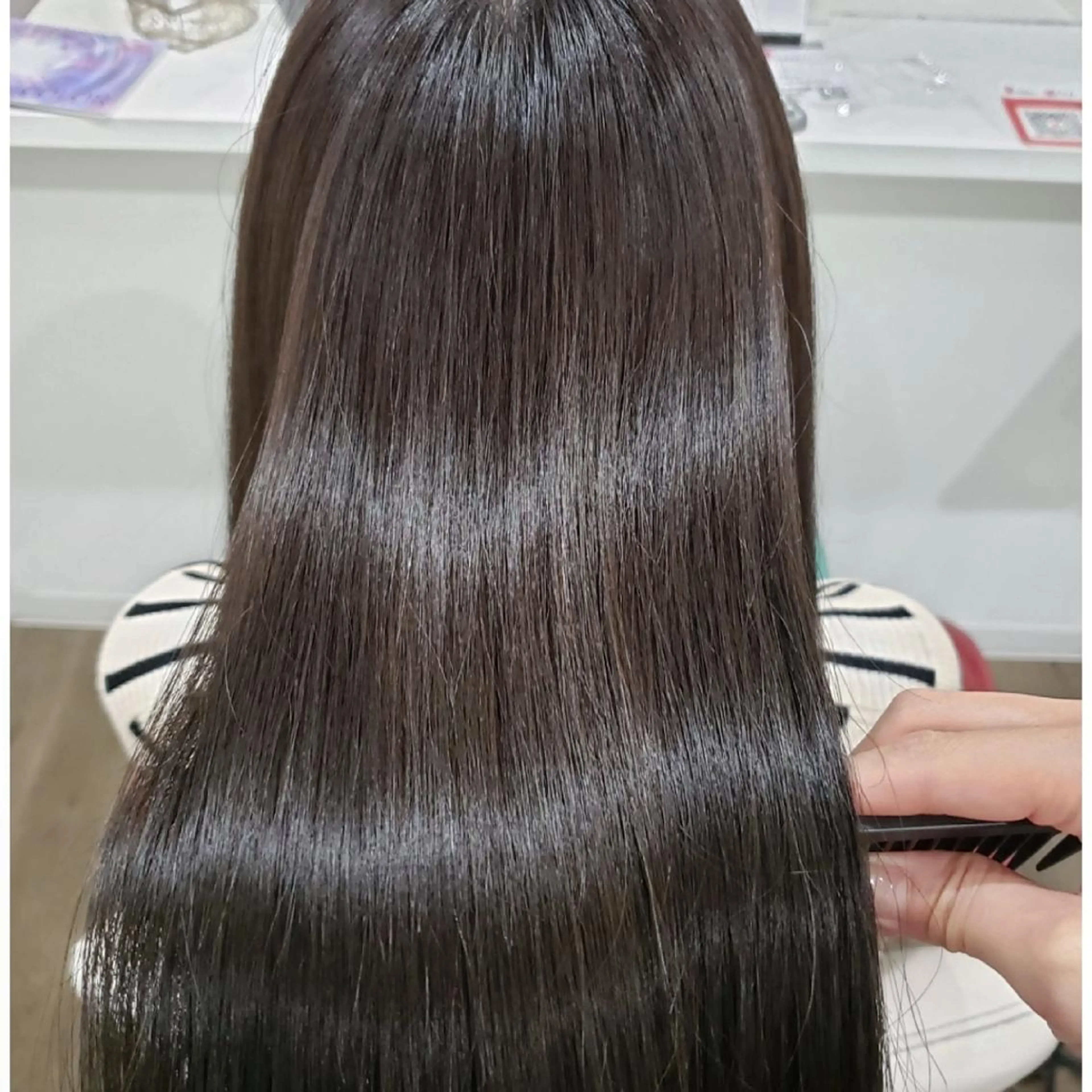 ロング ヘアアレンジ 髪質改善 縮毛矯正 トリートメント 酸性ストレート 酸熱トリートメント トリートメント 髪質改善サロン🍃 AIRI のヘアスタイル