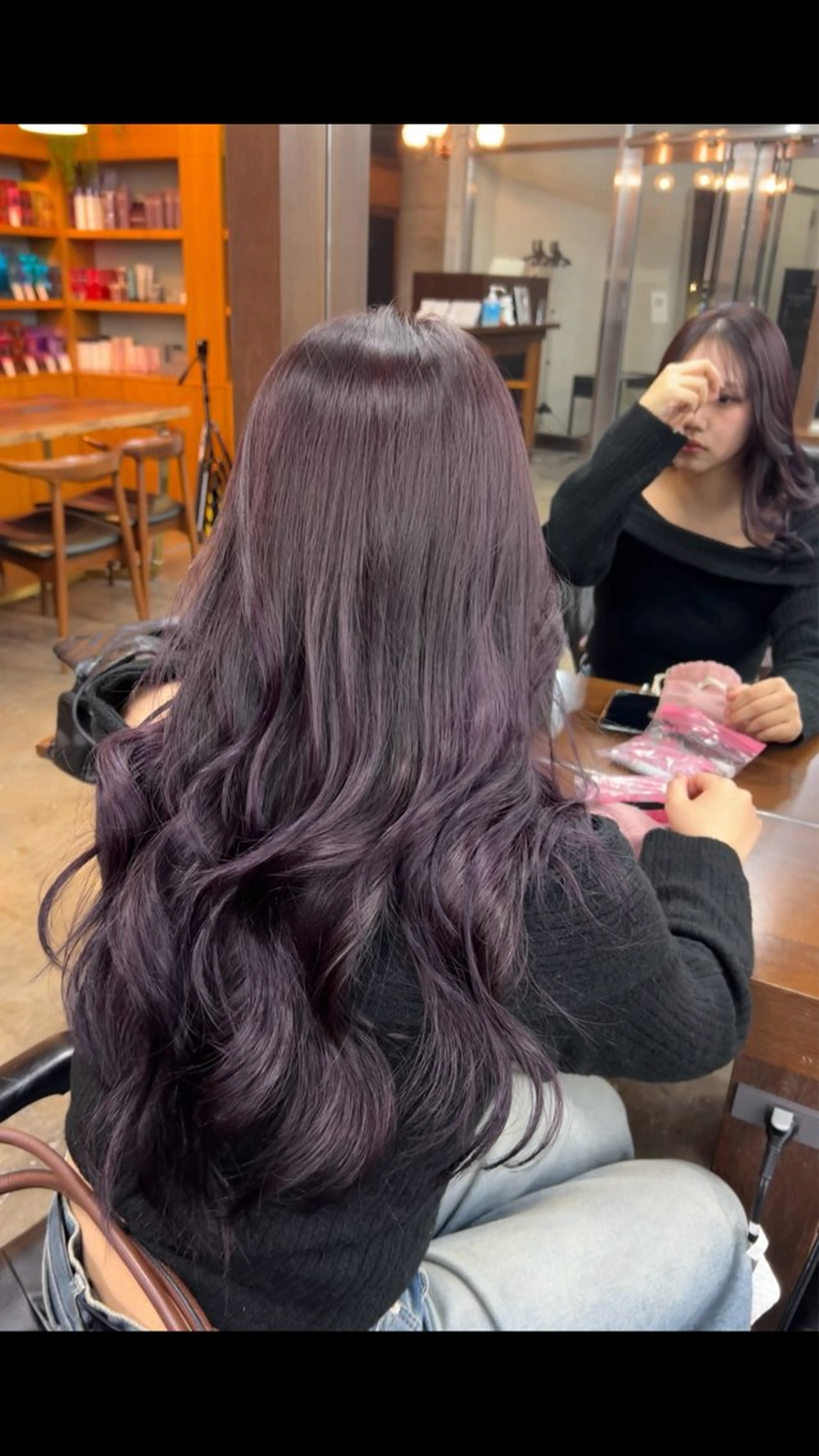 ロング カラー ヘアカラー akari 🩵のヘアスタイル