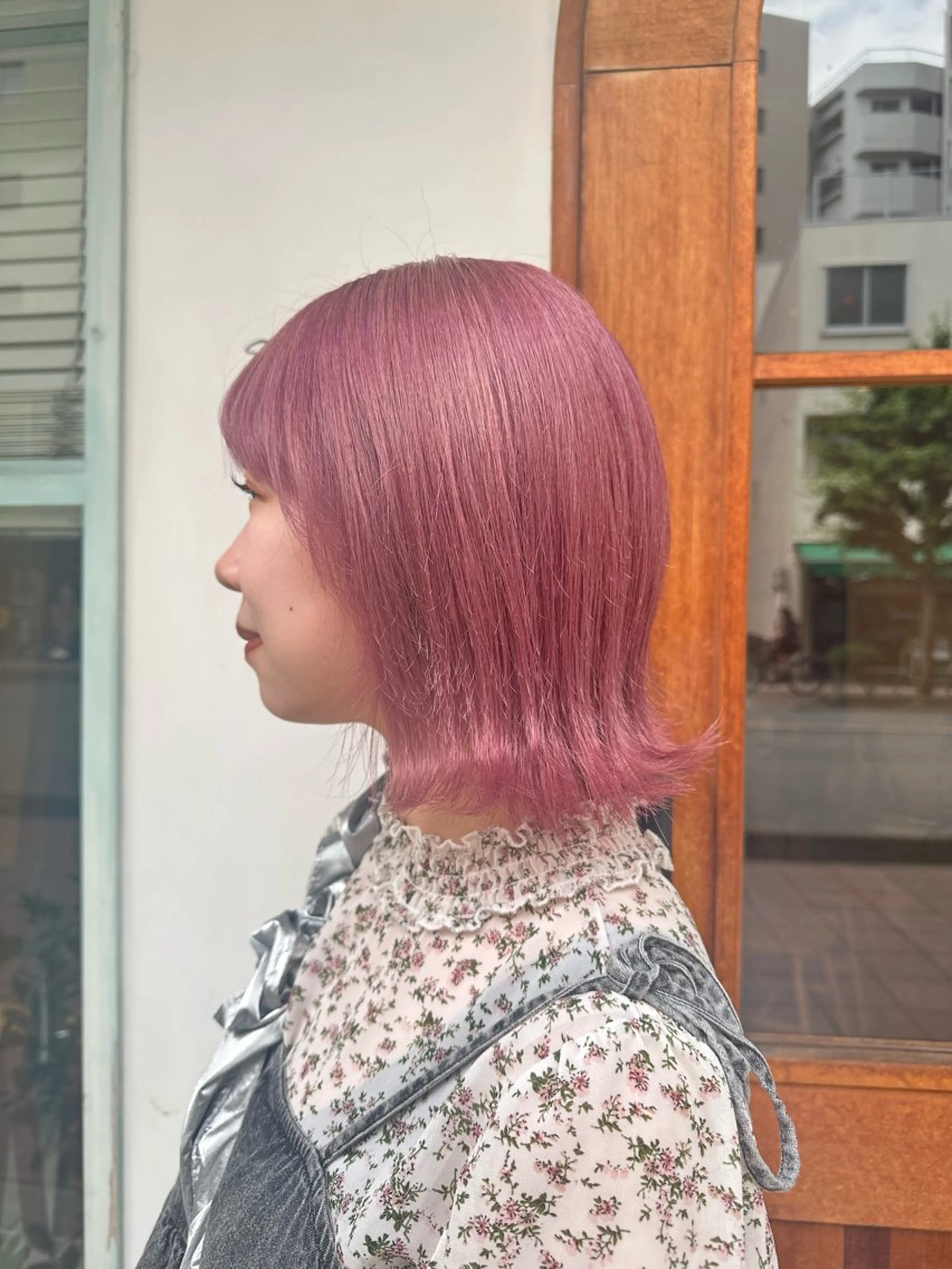 カラー ベージュカラー ブリーチ ハイトーンカラー ピンクカラー ピンクベージュ ヘアカラー ヘッドスパ Nao 【EIGHT札幌】のヘアスタイル