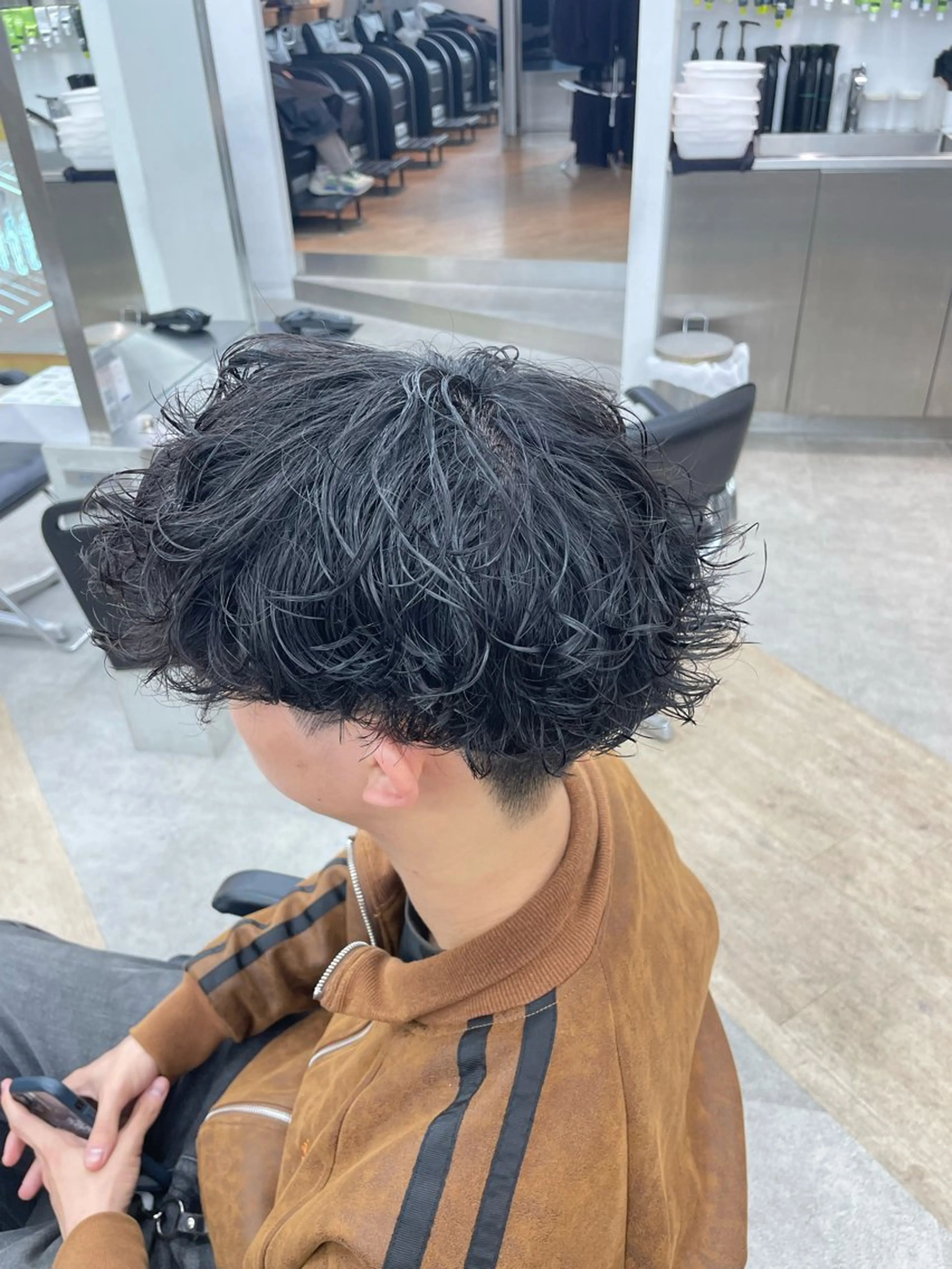 パーマ メンズ メンズパーマ カット パーマ メンズ/シャドウ/ 波巻き/kyogoのヘアスタイル