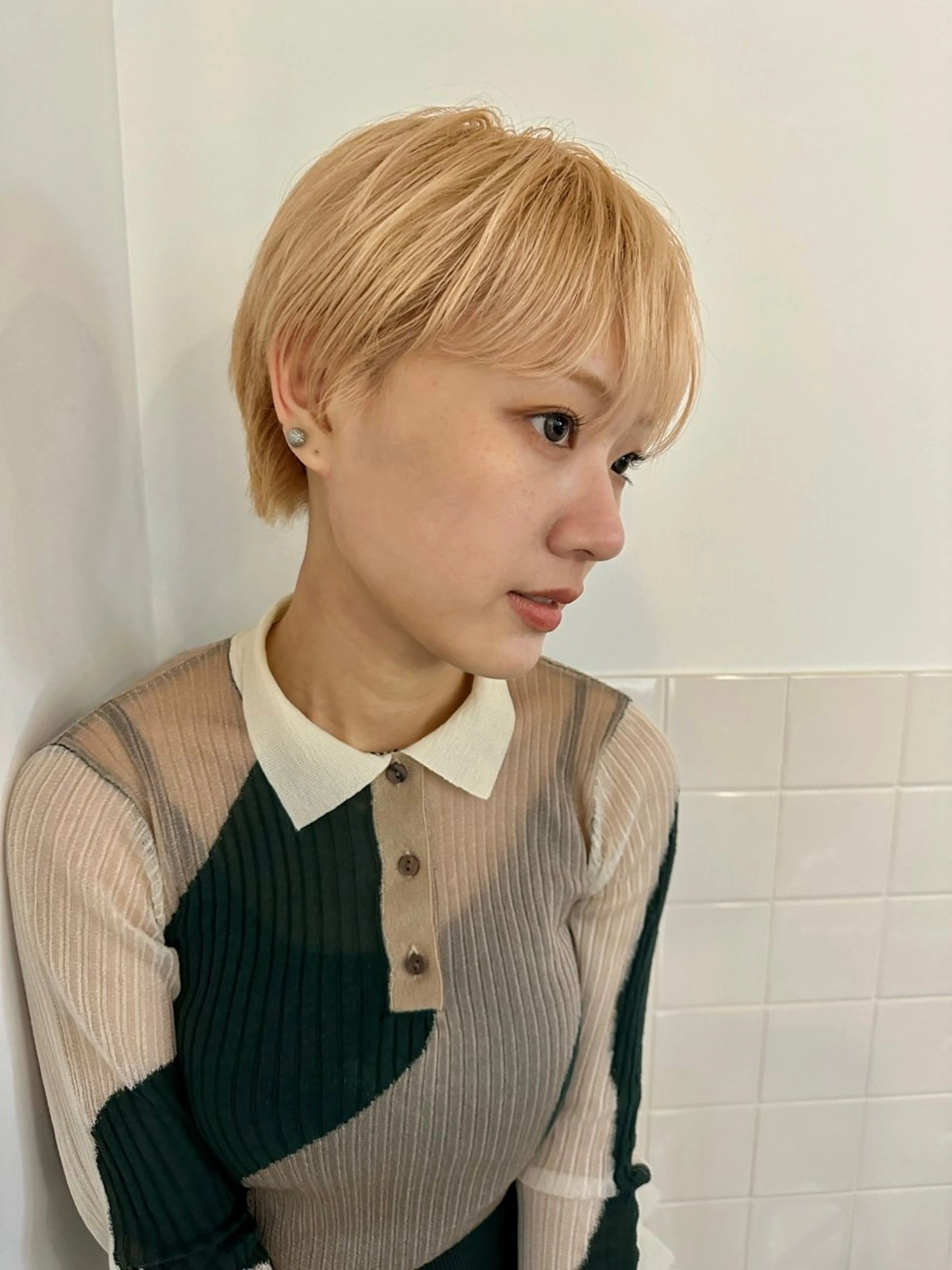 ショート カラー カット ヘアカラー 大木 紗也香のヘアスタイル