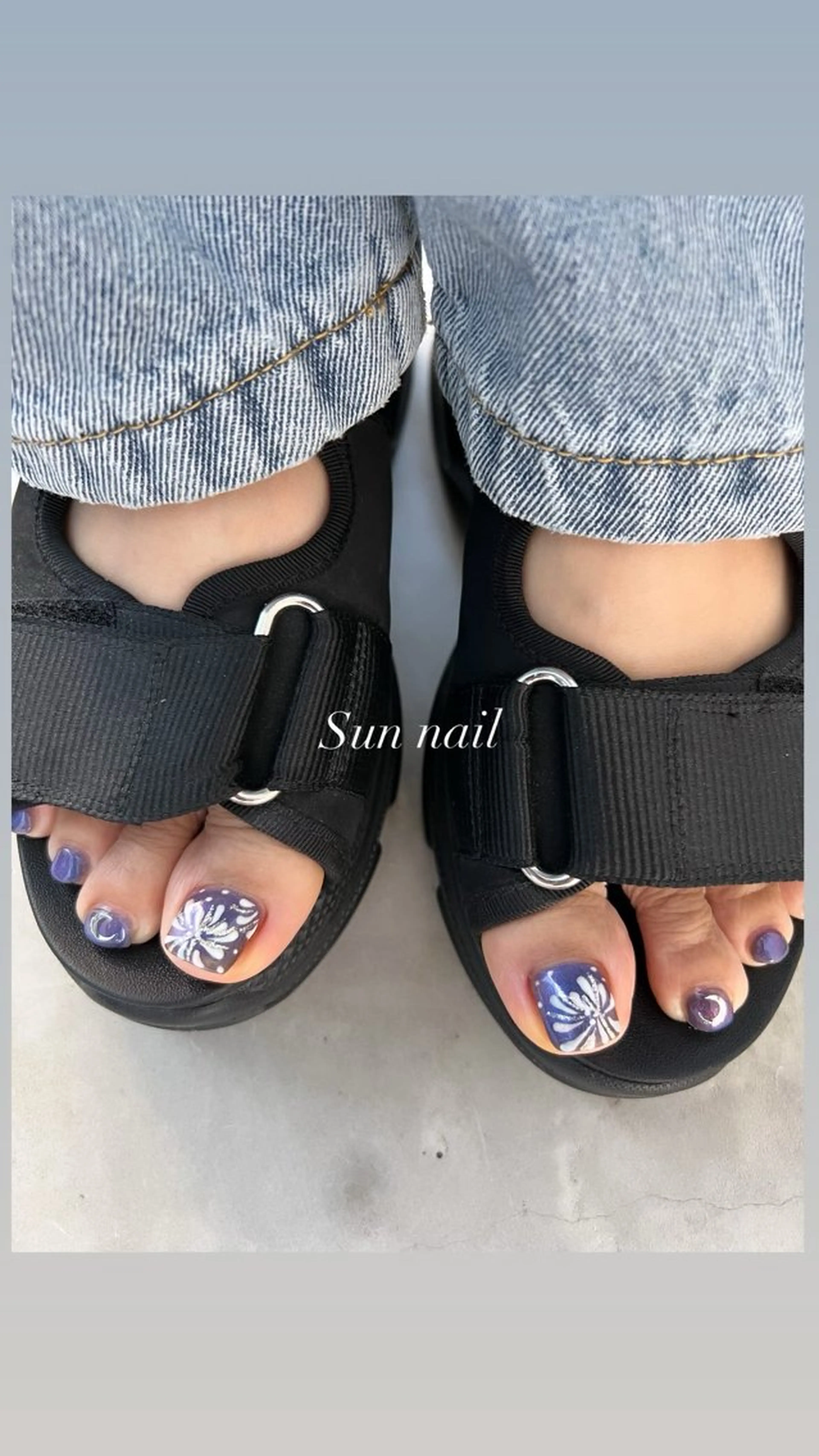 ネイル マグネットネイル ハンドネイル フットネイル Sun nail ...ayaのネイルデザイン
