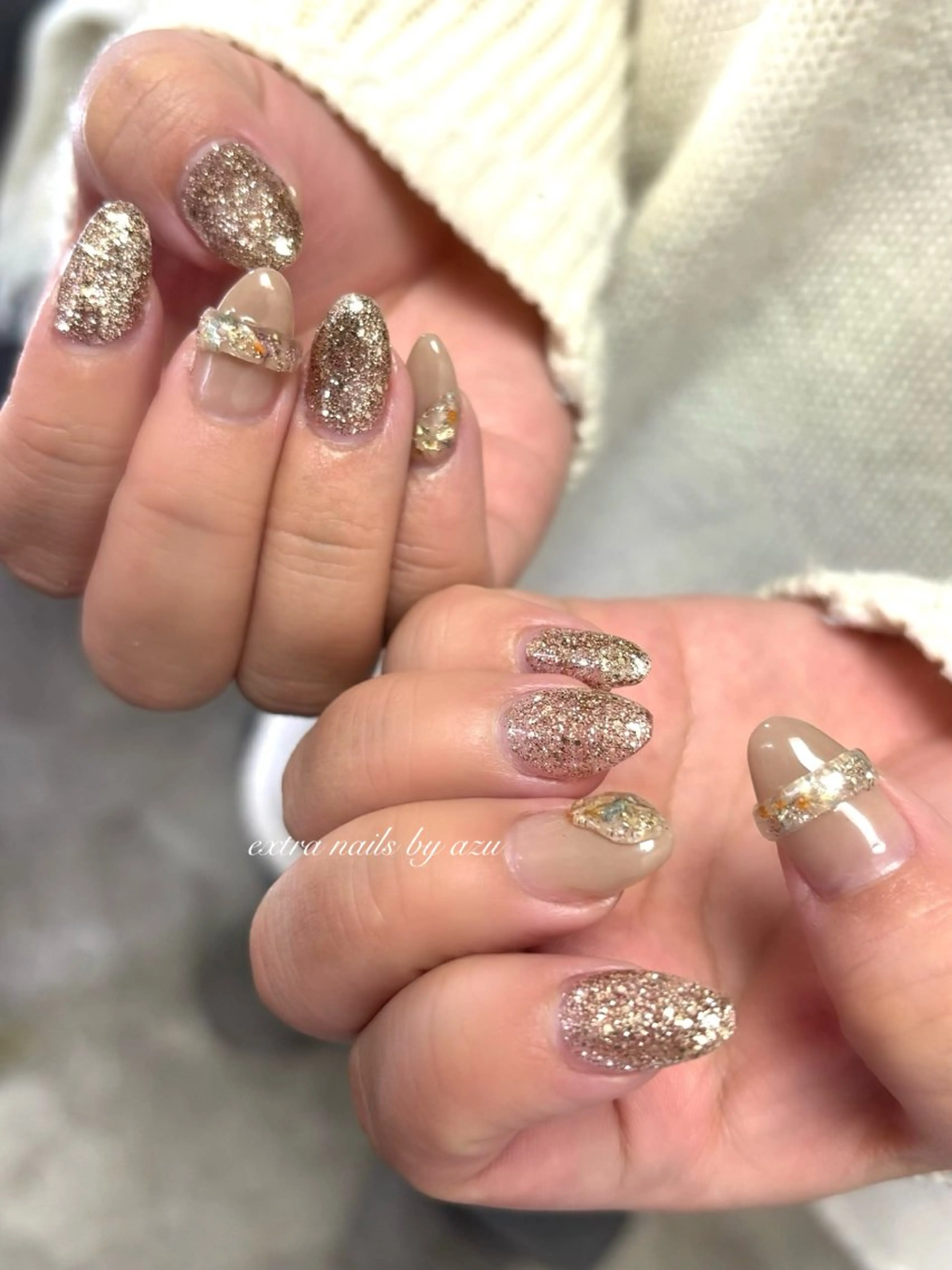 ネイル フラワーネイル 春ネイル ハンドネイル extranails ／lemellaのネイルデザイン