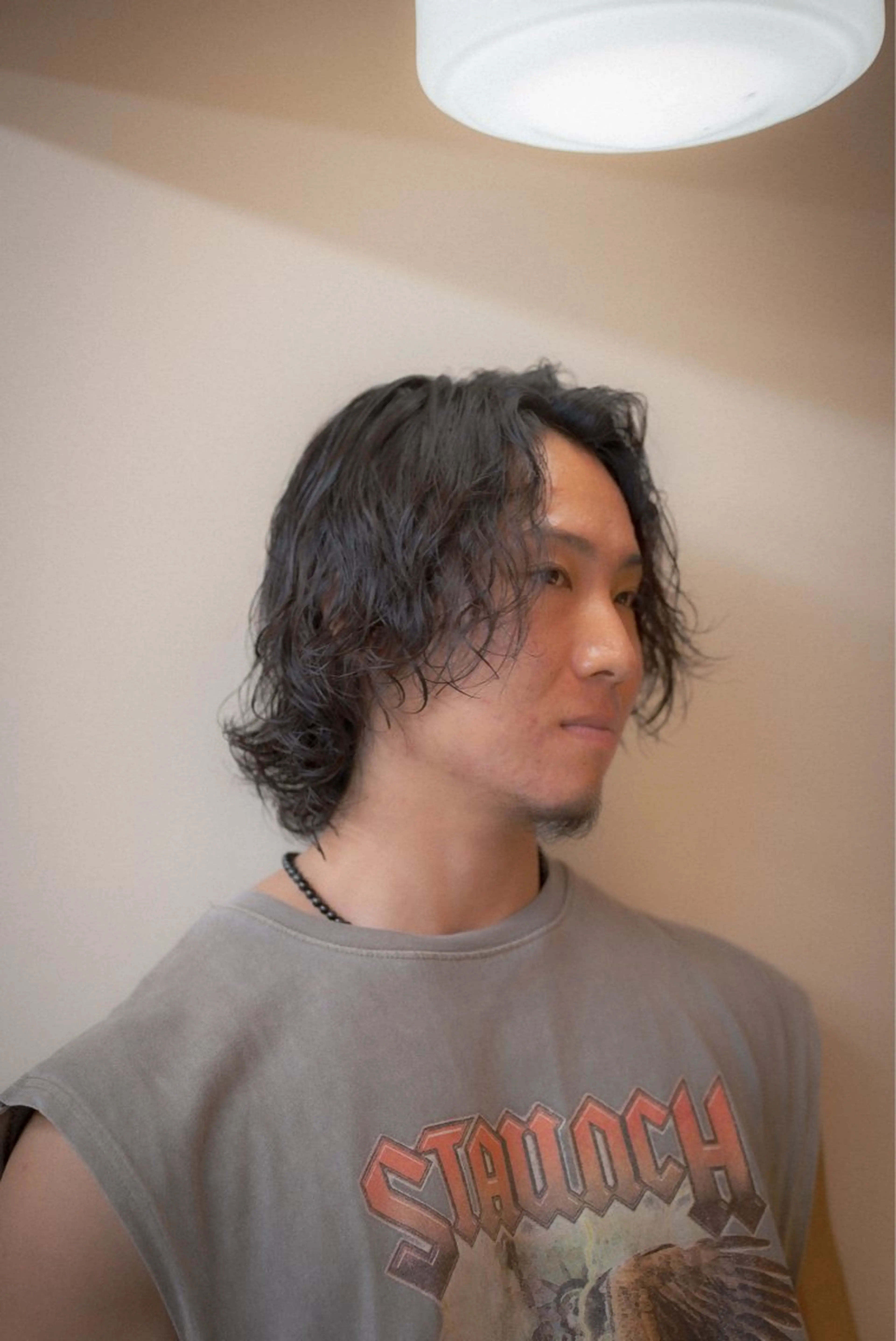 セミロング カラー パーマ メンズ メンズパーマ セミロングパーマ カット パーマ 🔗メンズサロン🔗 Kieのヘアスタイル