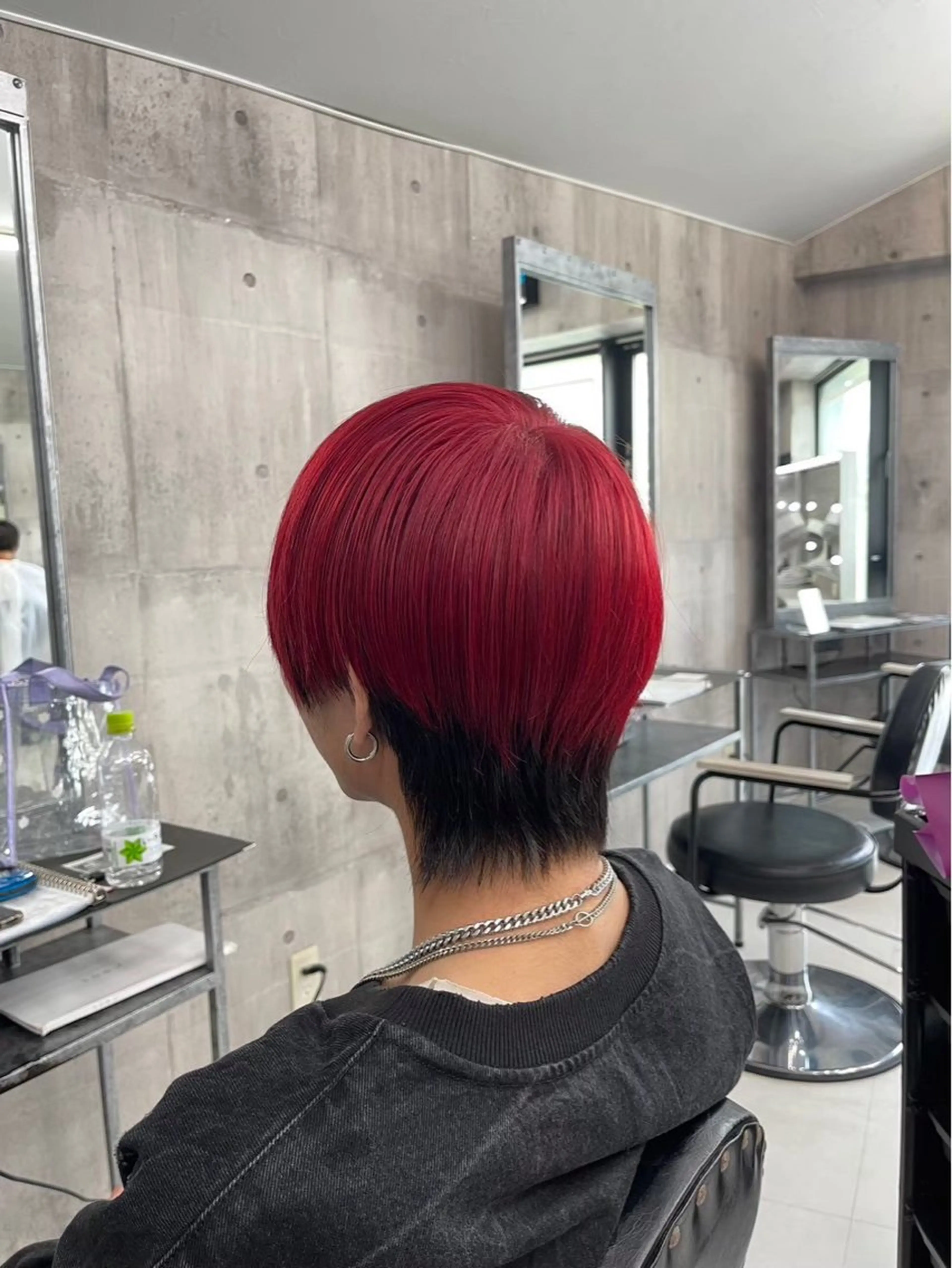 カラー メンズ メンズウルフ🐺♡ ブリーチ♡ヘアメ🎀のヘアスタイル