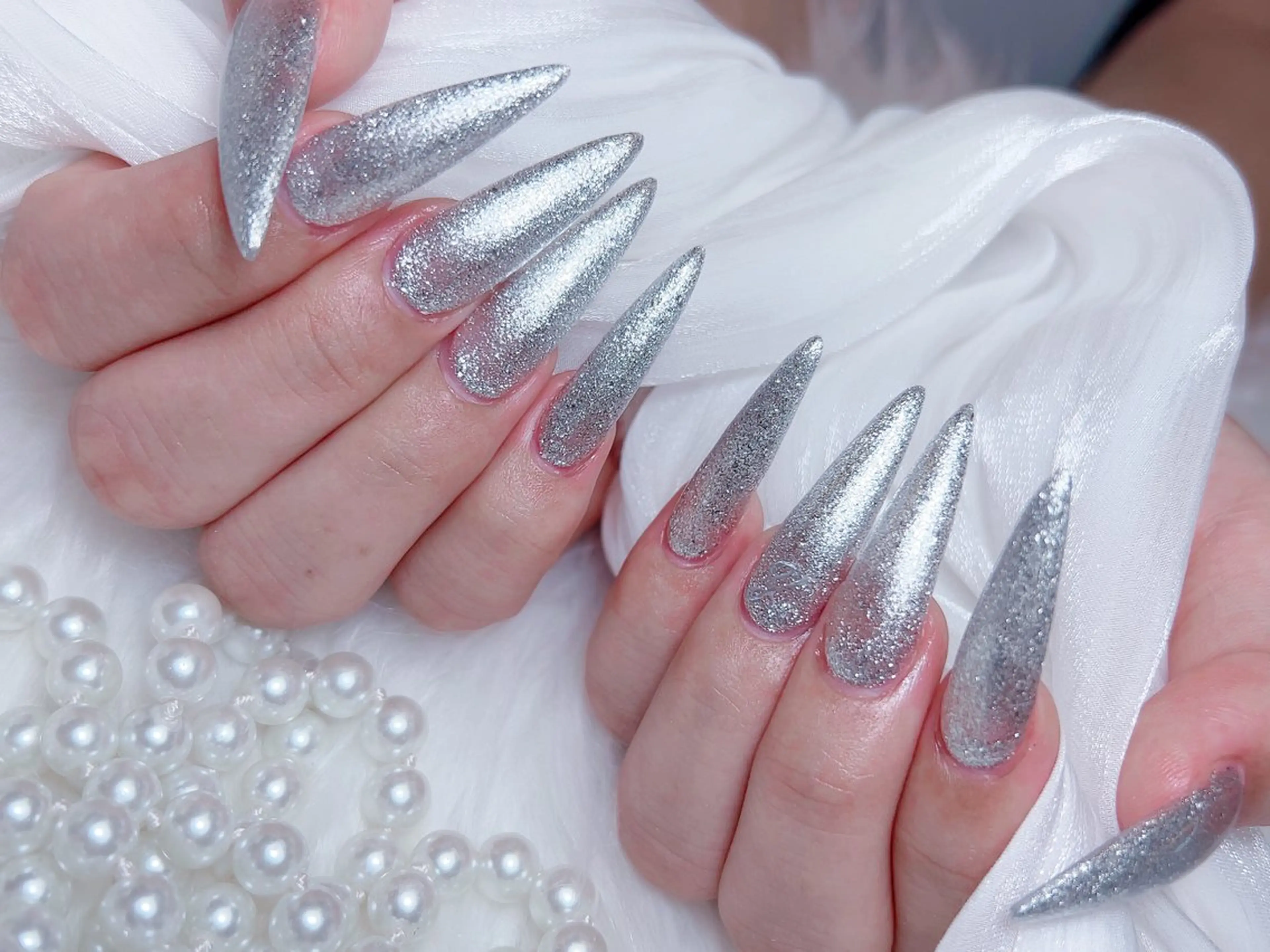 ネイル ハンドネイル M🌷nail 長さだし専門店のネイルデザイン