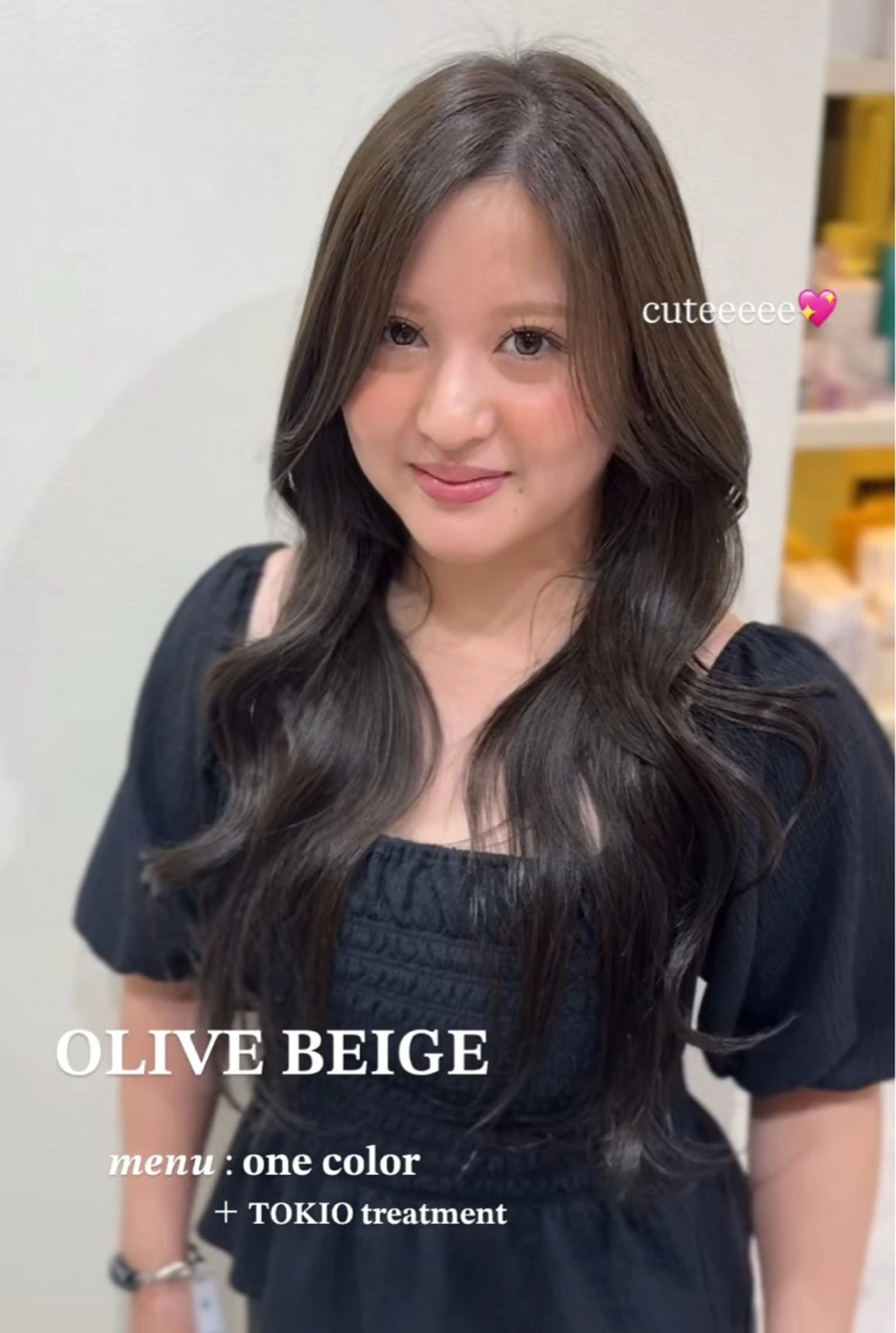 ロング カラー ヘアカラー トリートメント ワンホン×髪質改善 つのーか🩶‪🫧のヘアスタイル