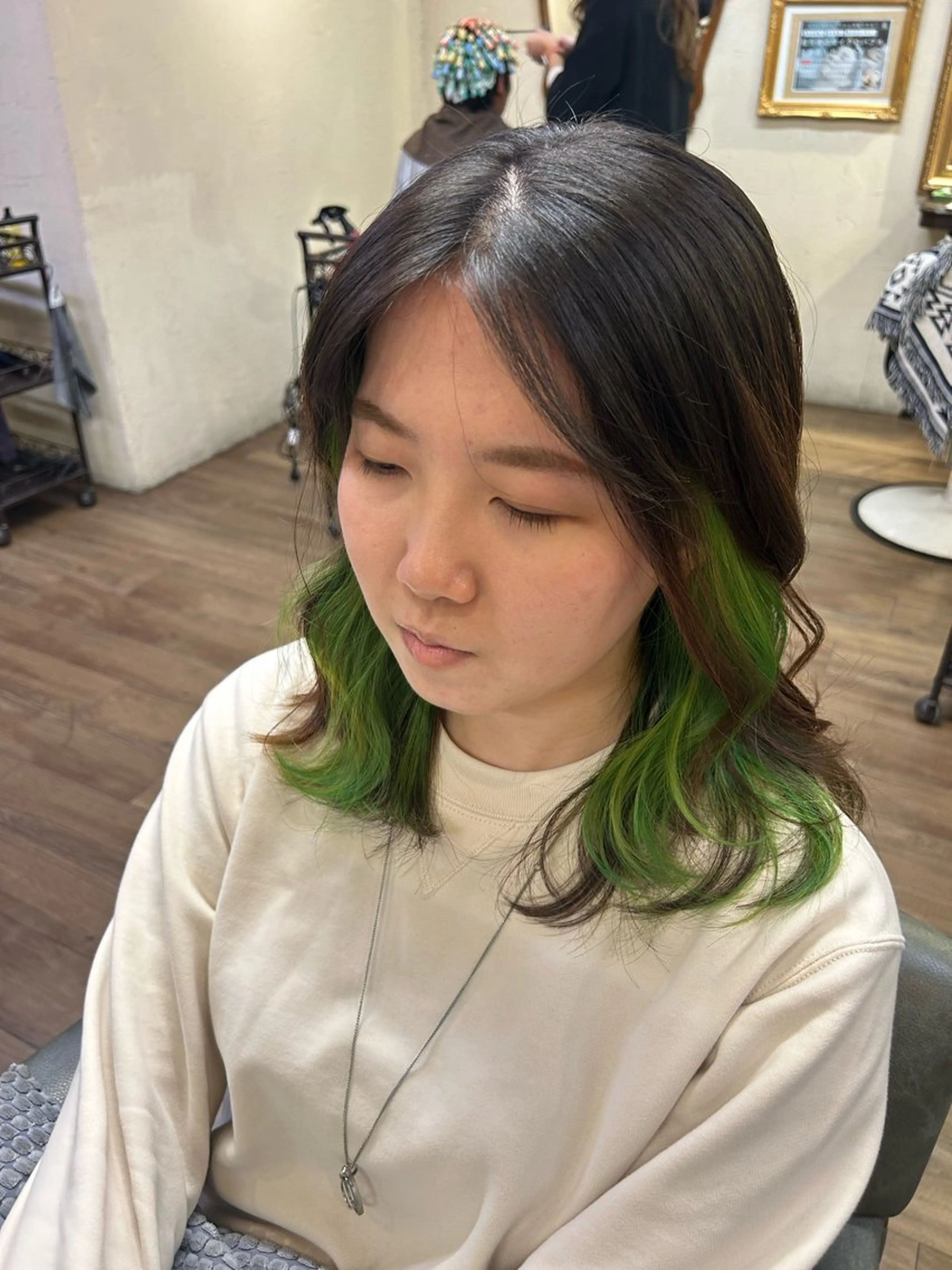 ミディアム ヘアカラー 🫧🍋ダブルカラー 🍋mizuhoのヘアスタイル