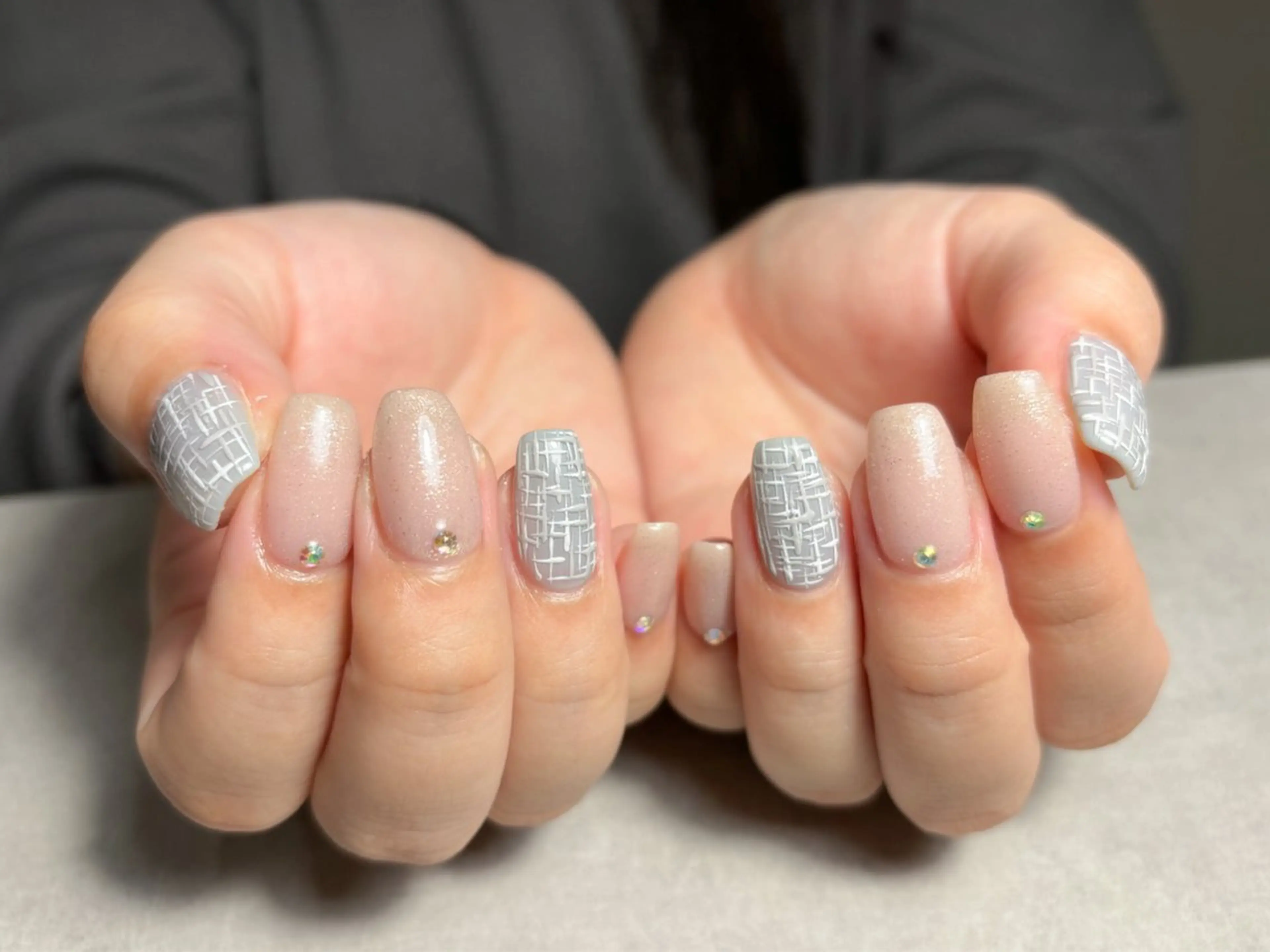 ネイル ジェルネイル オフィスネイル パラジェル ツイードネイル ハンドネイル BEAUTY SALON yc.hacci所属・SALON yc.hacciのマツエク・マツパデザイン