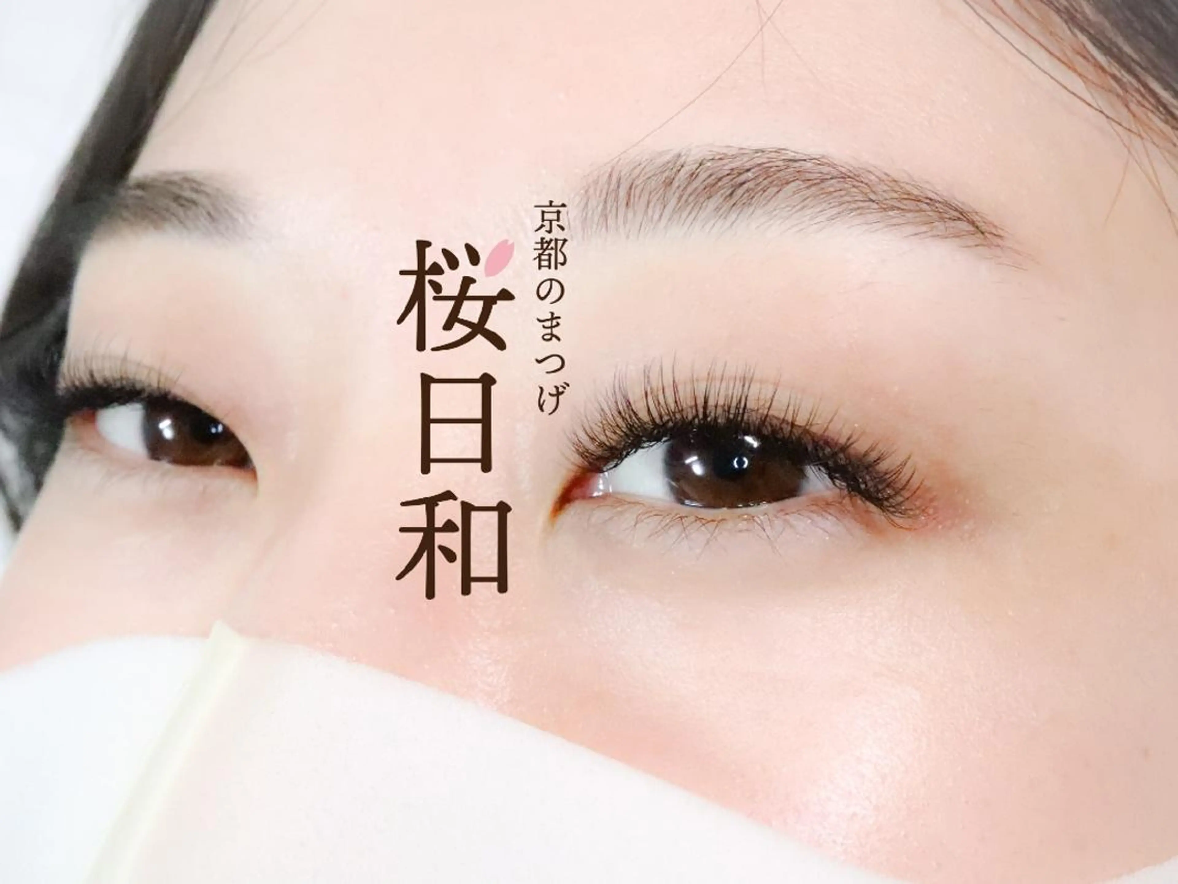 マツエク・マツパ Dカール フラットラッシュ まつげパーマ 一重×まつ毛パーマ ボリュームラッシュ 京都のまつげ桜日和 小島美桜のマツエク・マツパデザイン