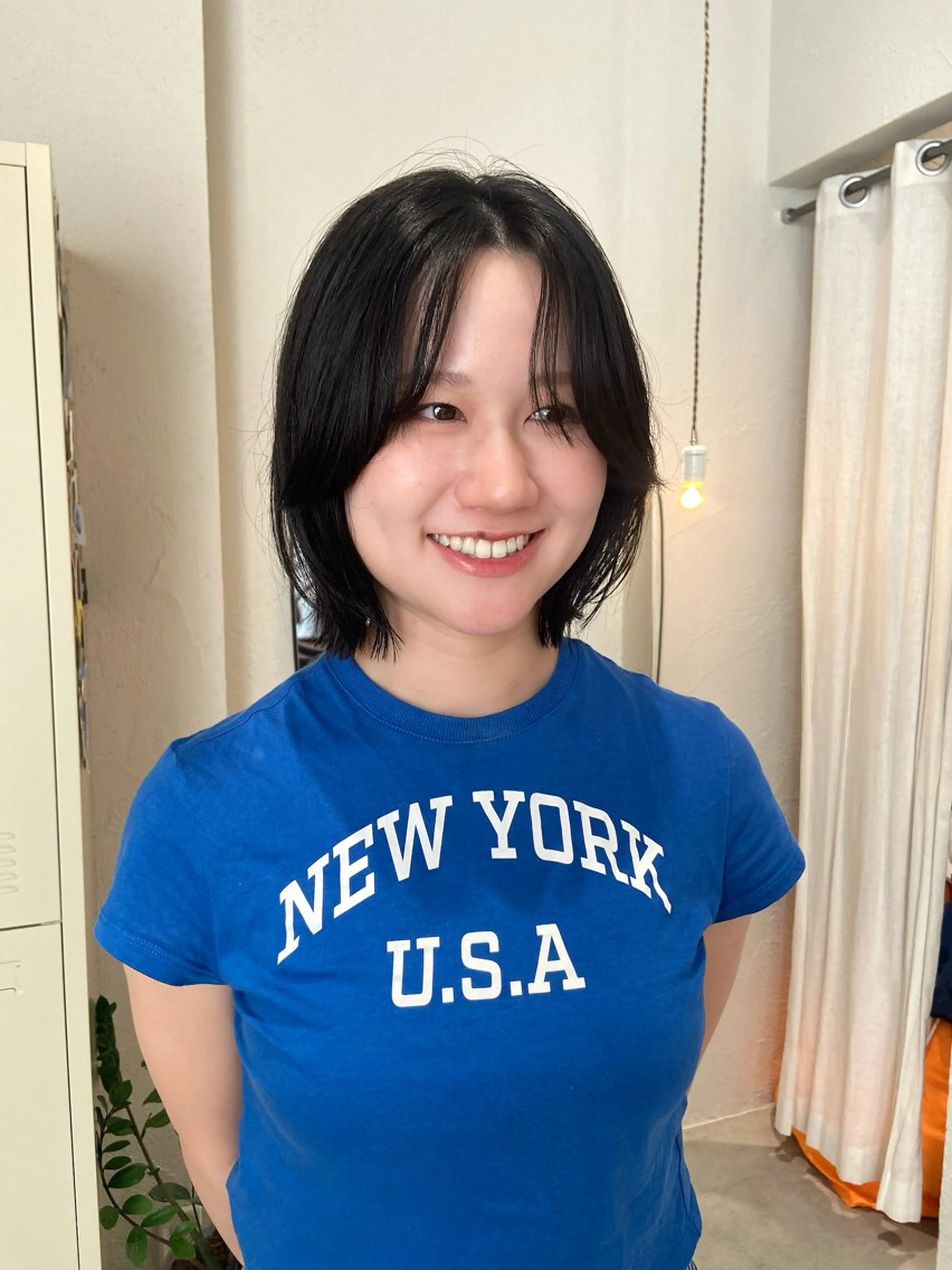 ショート ボブ レイヤーカット カット ヘアカラー トリートメント 石川 瑠琉のヘアスタイル