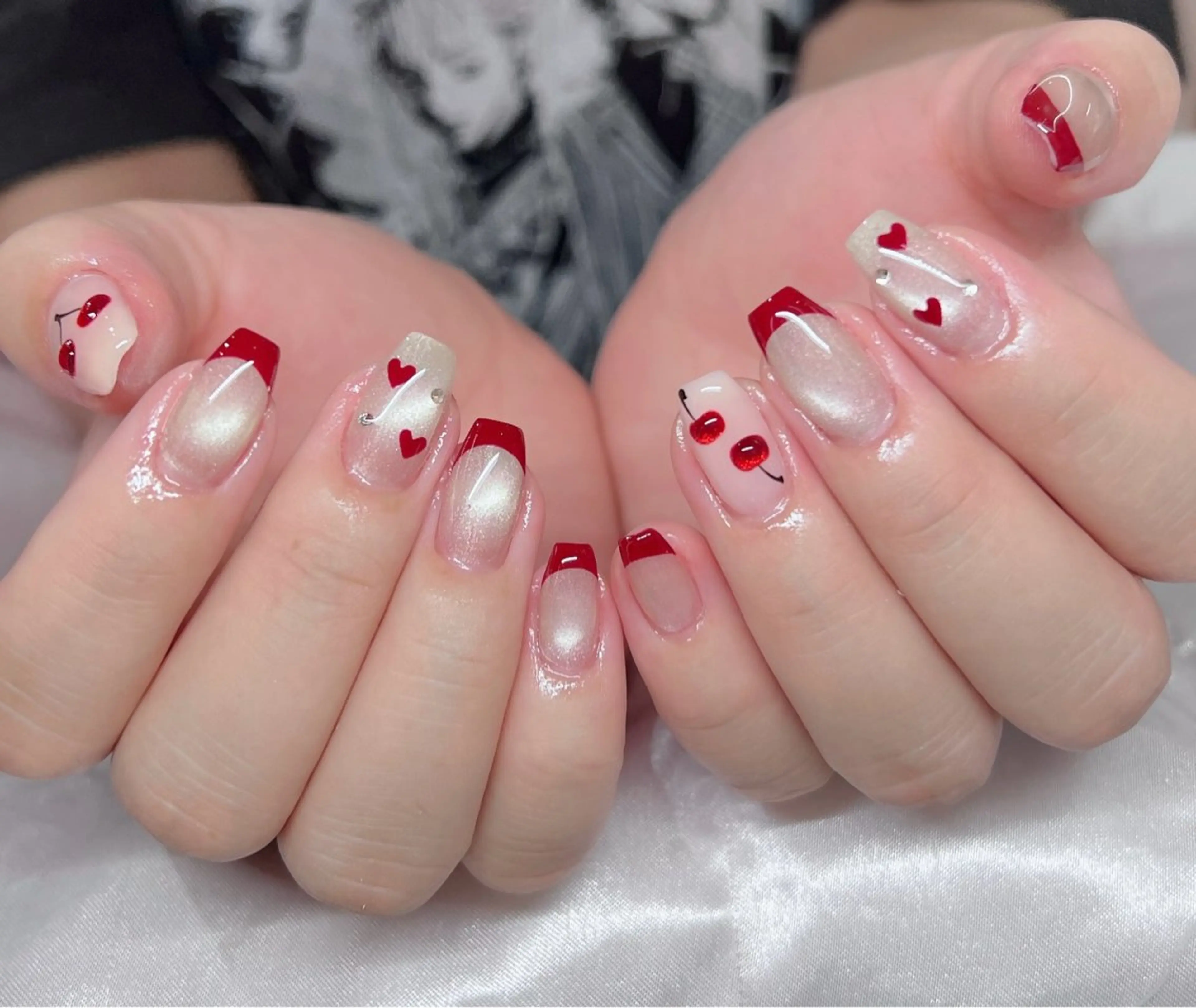 ネイル 🎀PG🩵 ネイルサロンのネイルデザイン