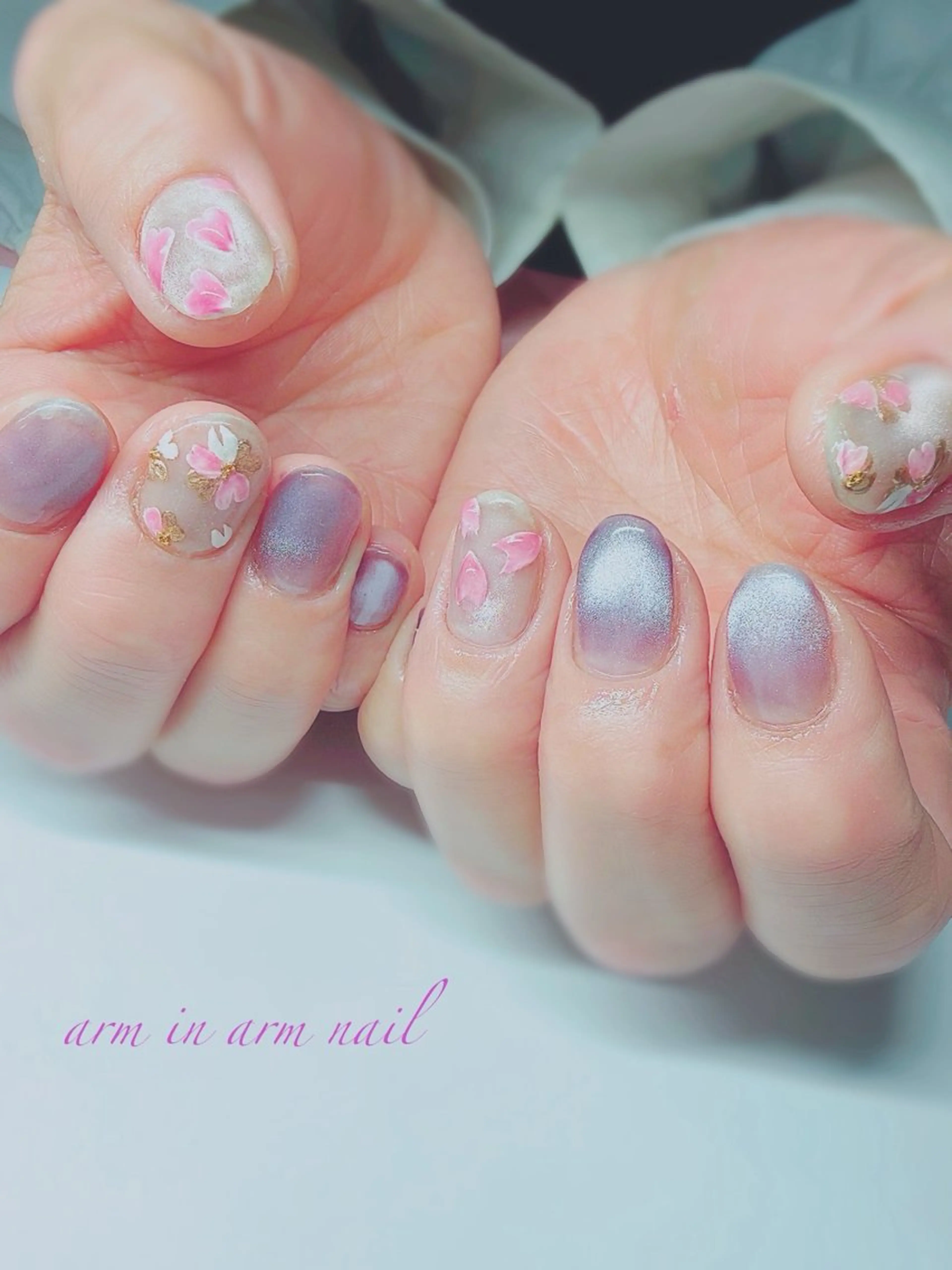 ネイル arm in arm ︎✿Yamamotoのマツエク・マツパデザイン