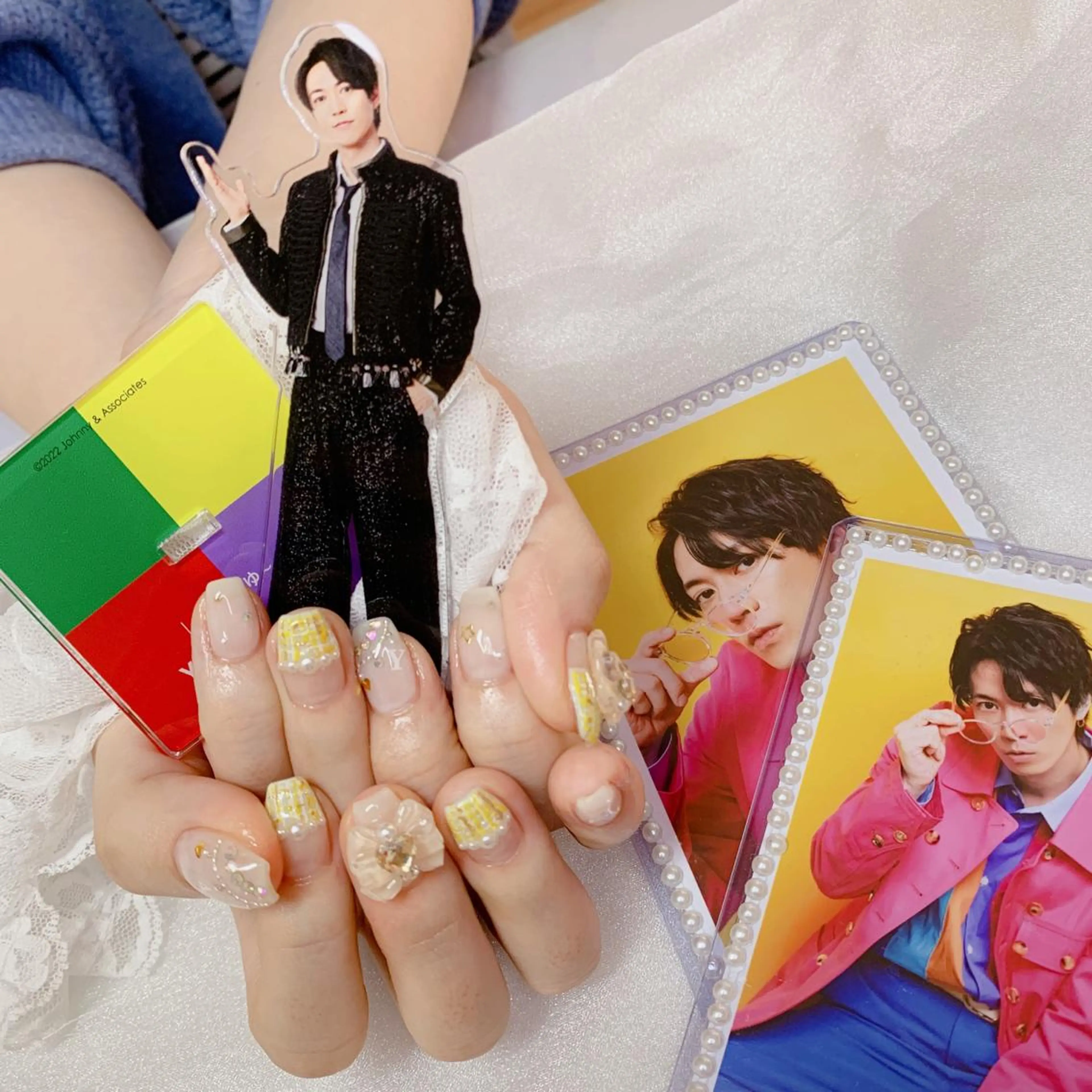 ネイル リボン 黄色 ハンドネイル La neige* yuki 🥯🍑のネイルデザイン