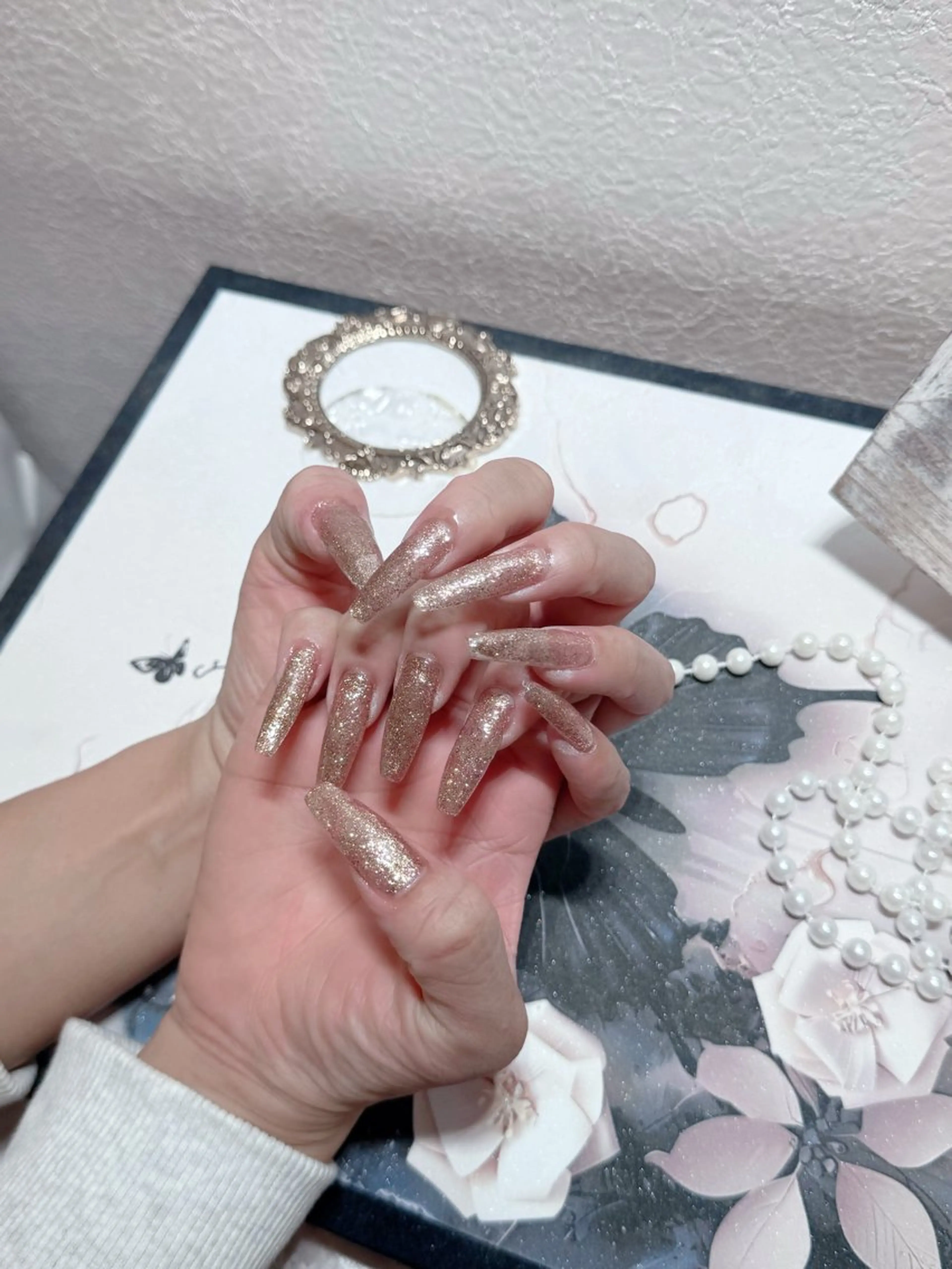 ネイル アートネイル フットネイル ジェルネイル ハート マグネットネイル Babarla Nailのネイルデザイン