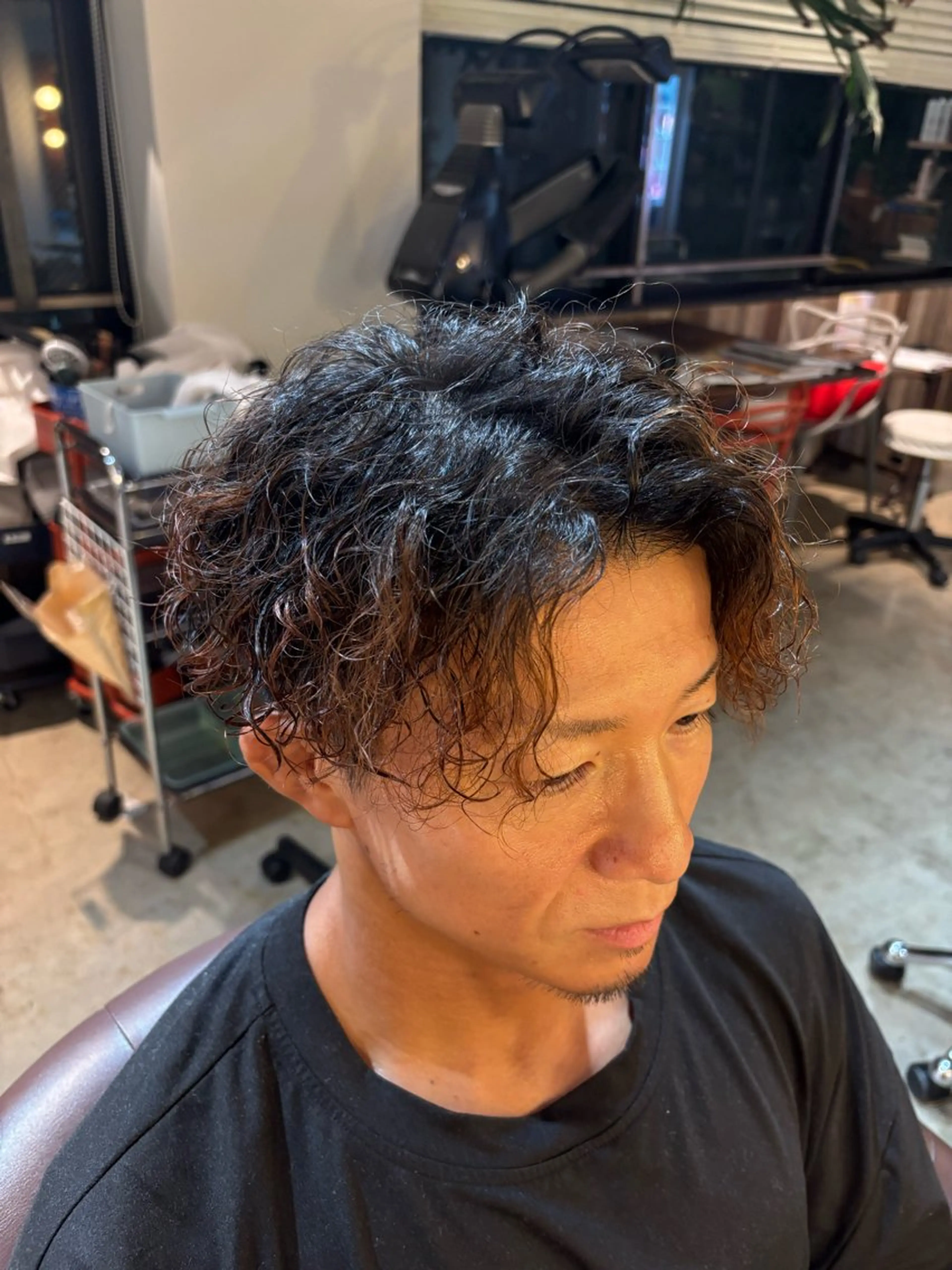 メンズ パーマ 平川 海夢のヘアスタイル