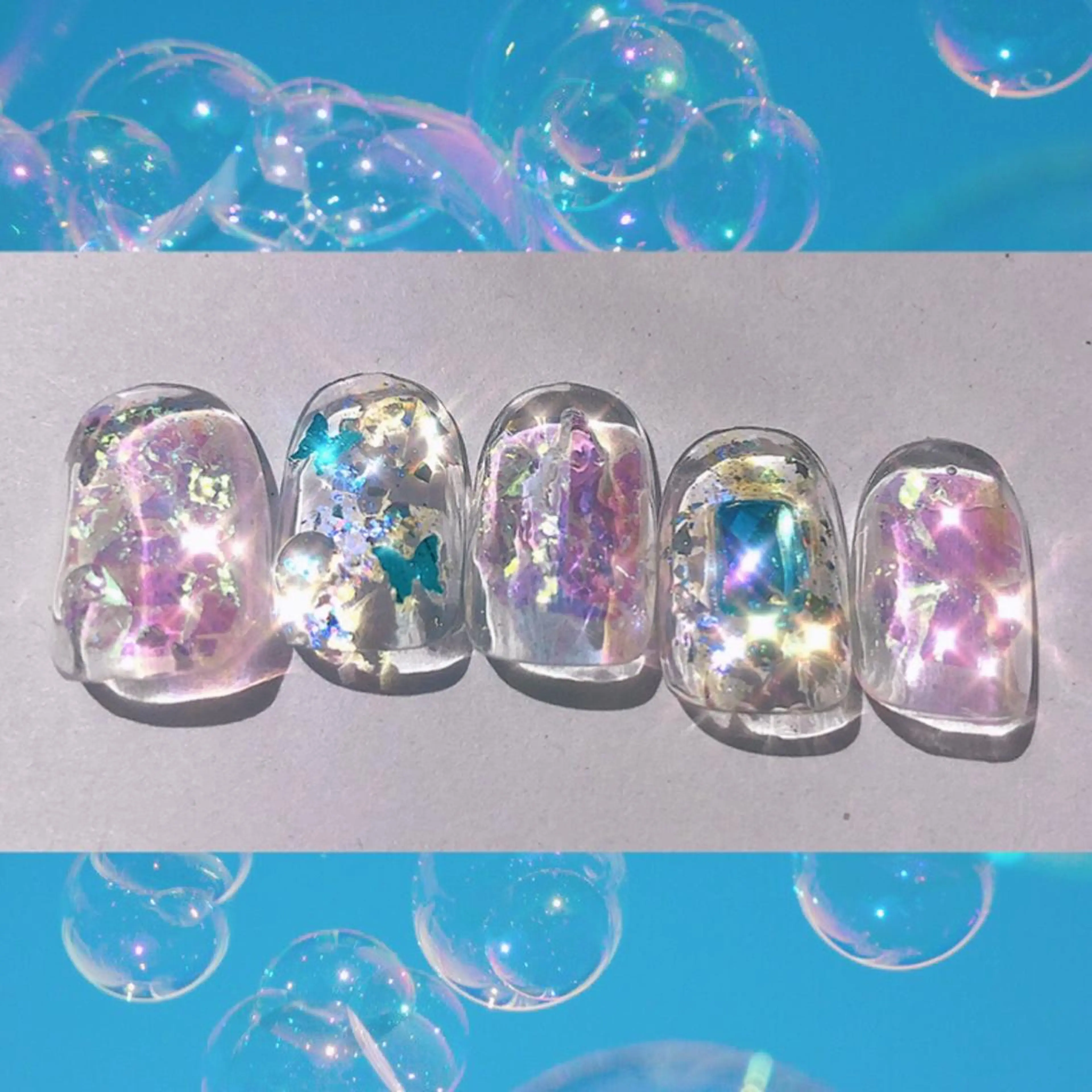 ネイル キラキラネイル ハンドネイル フットネイル mi chiのネイルデザイン