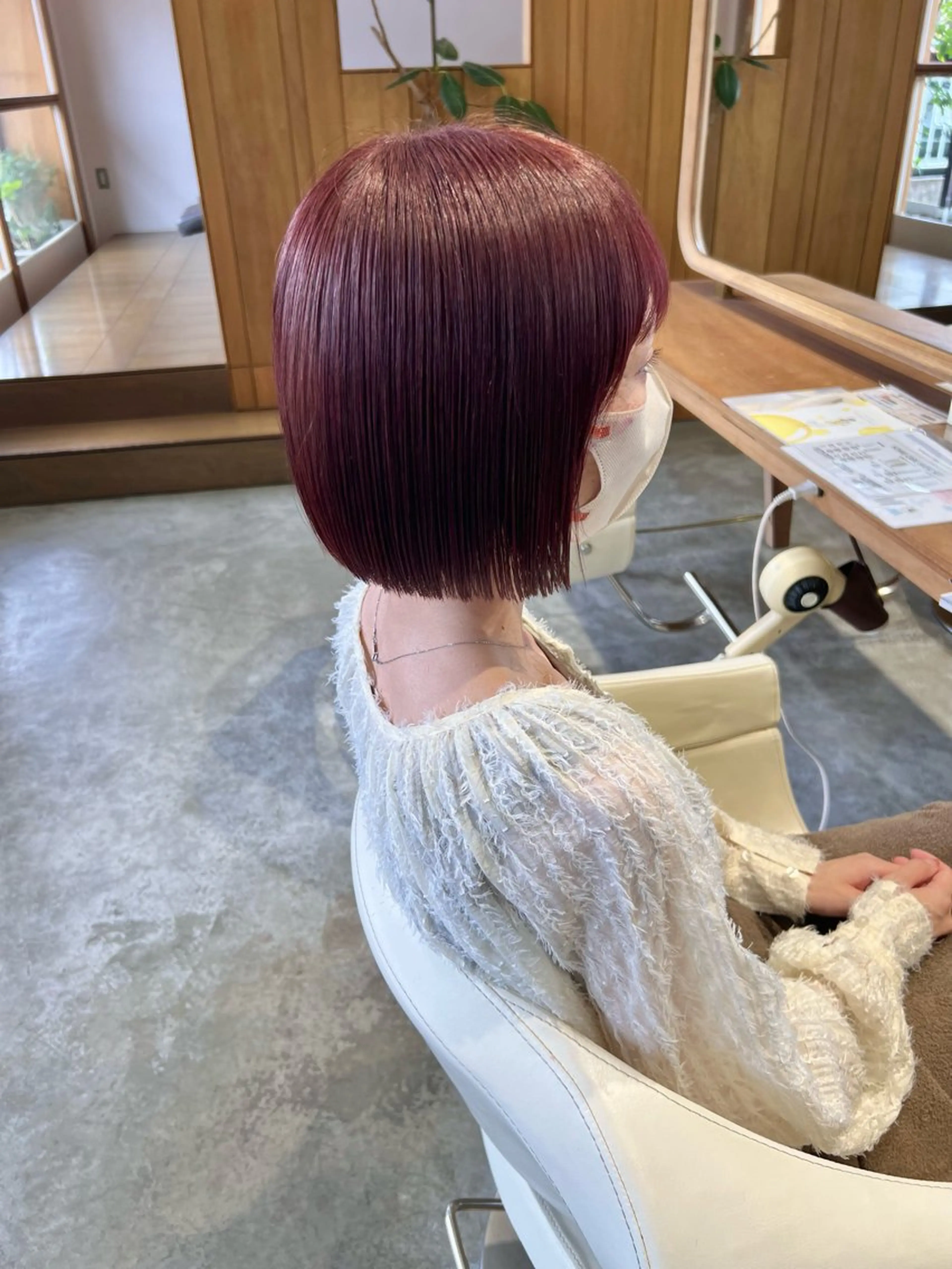 ショート カラー ピンクカラー ボブ カット ヘアカラー フラム所属・WATANABE MISAKIのヘアスタイル