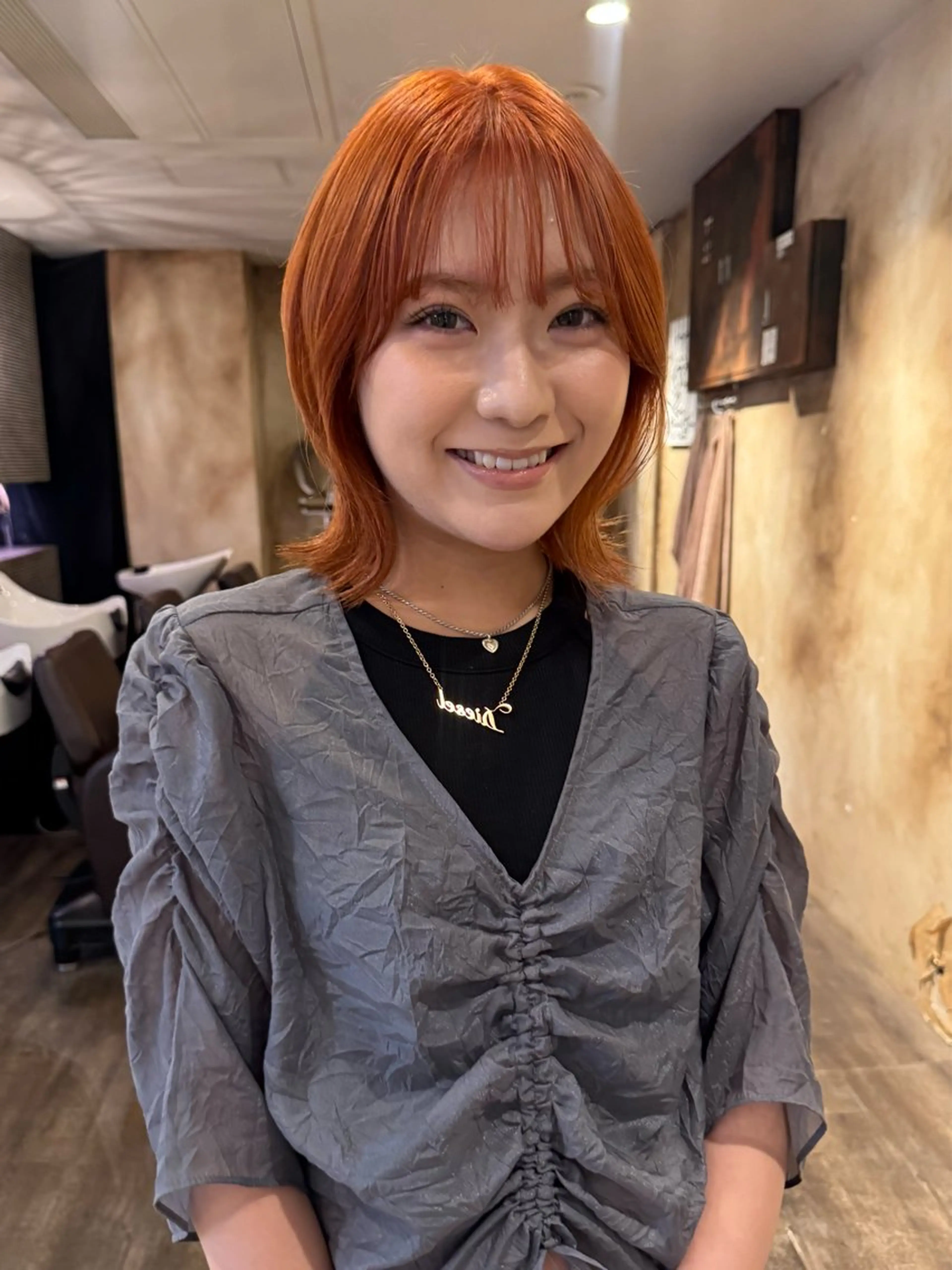 ショート カラー ブリーチ ヘアカラー lot Karen / 心斎橋のヘアスタイル